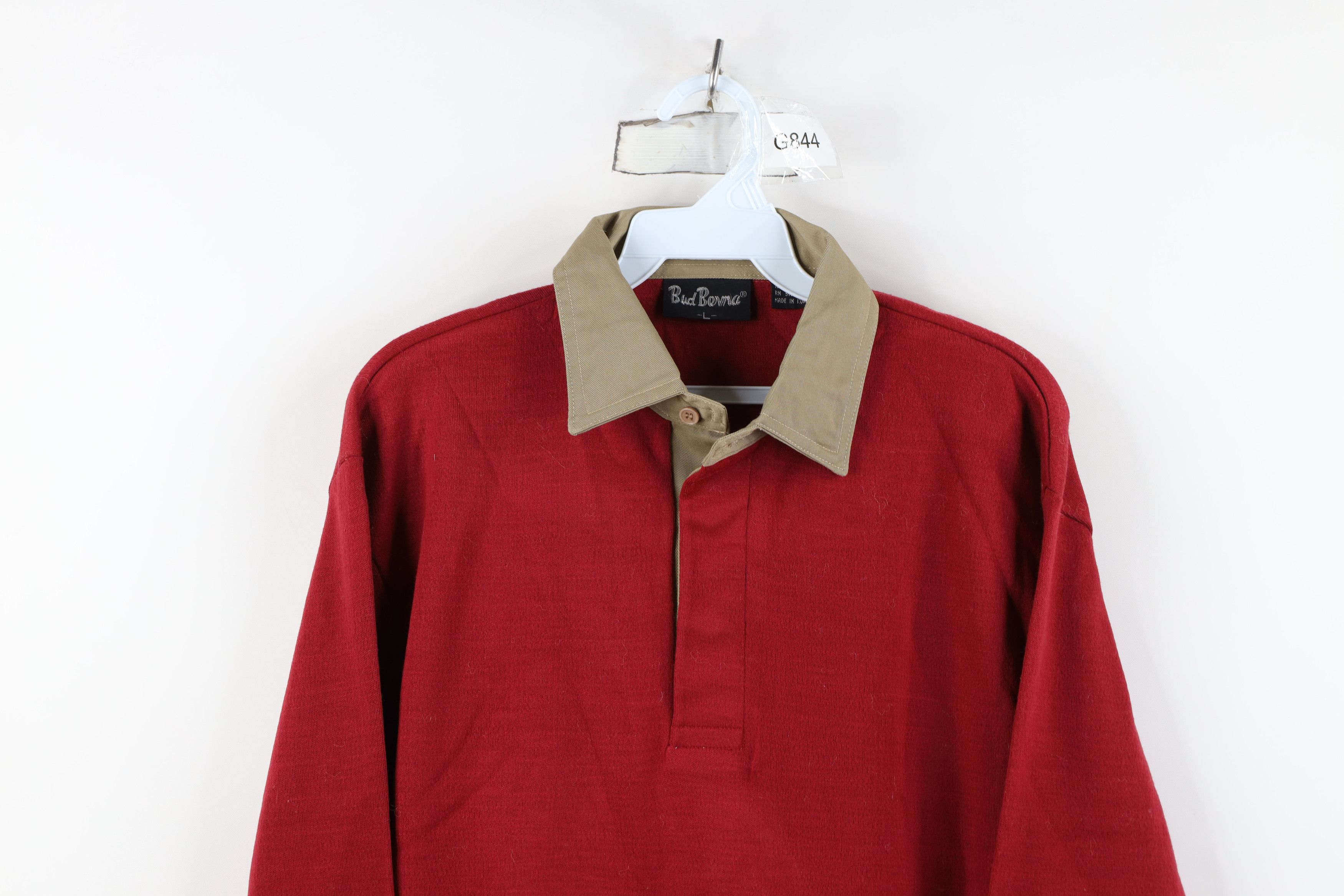 Vintage Vintage 70s 80s Streetwear Rugby Pullover Sweatshirt Size US L / EU 52-54 / 3 - 2 Thumbnail