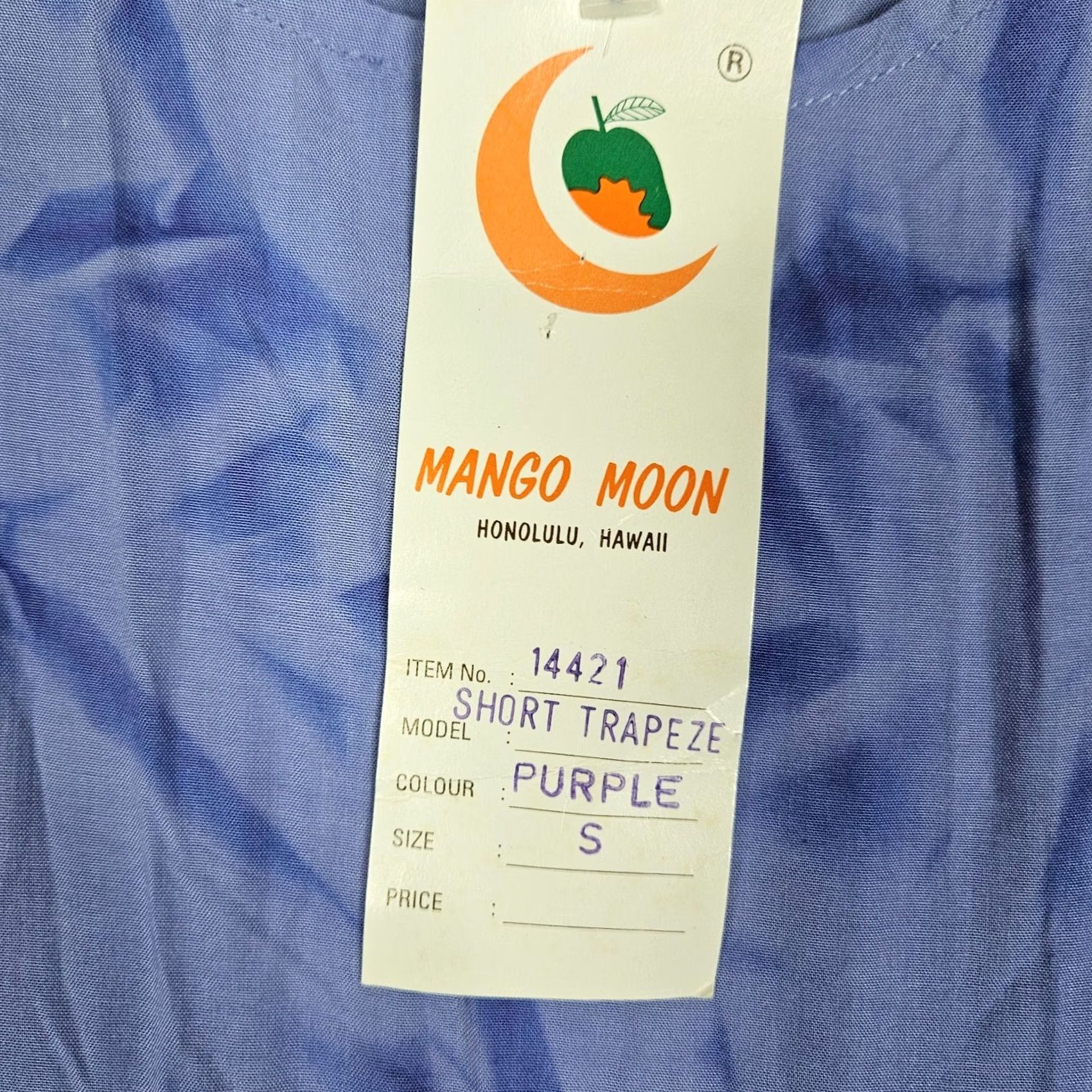 Mango MANGO MOON Women's Mini Dress Short Sleeve Tie Dye Round Neck S Multicolor Moon Pattern Size S / US 4 / IT 40 - 7 Thumbnail