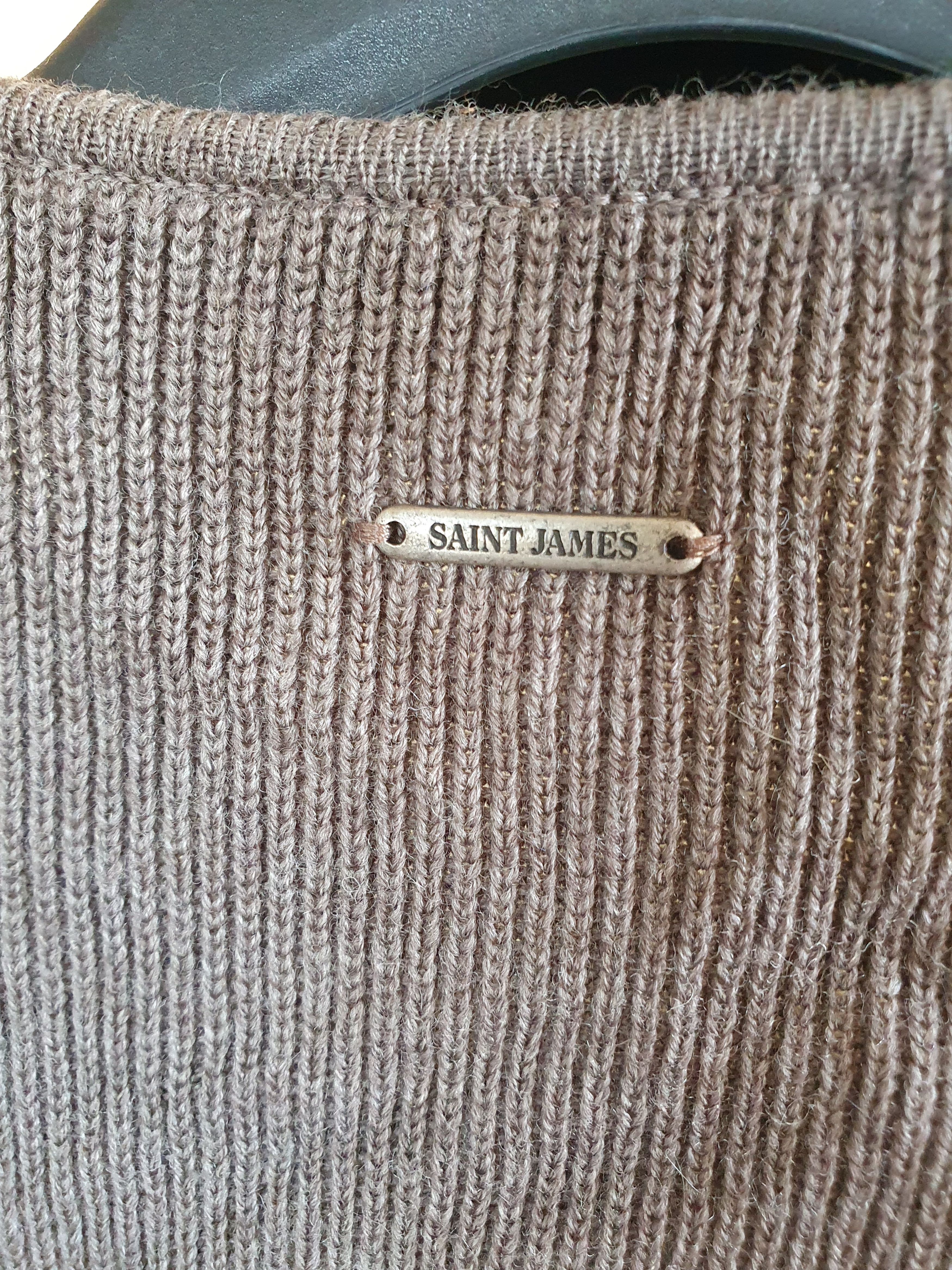 Saint James Saint James Women's Wool Cardigan Four Button sz 14 Size XL / US 12-14 / IT 48-50 - 5 Thumbnail