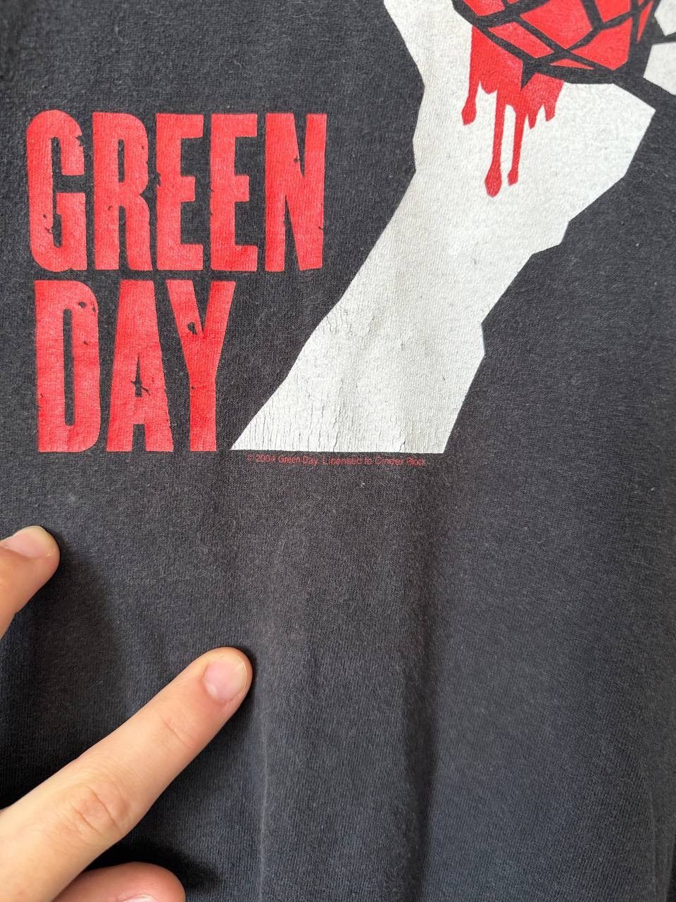 Band Tees Green Day American Idiot 2004 Tour T Shirt Size US L / EU 52-54 / 3 - 3 Thumbnail