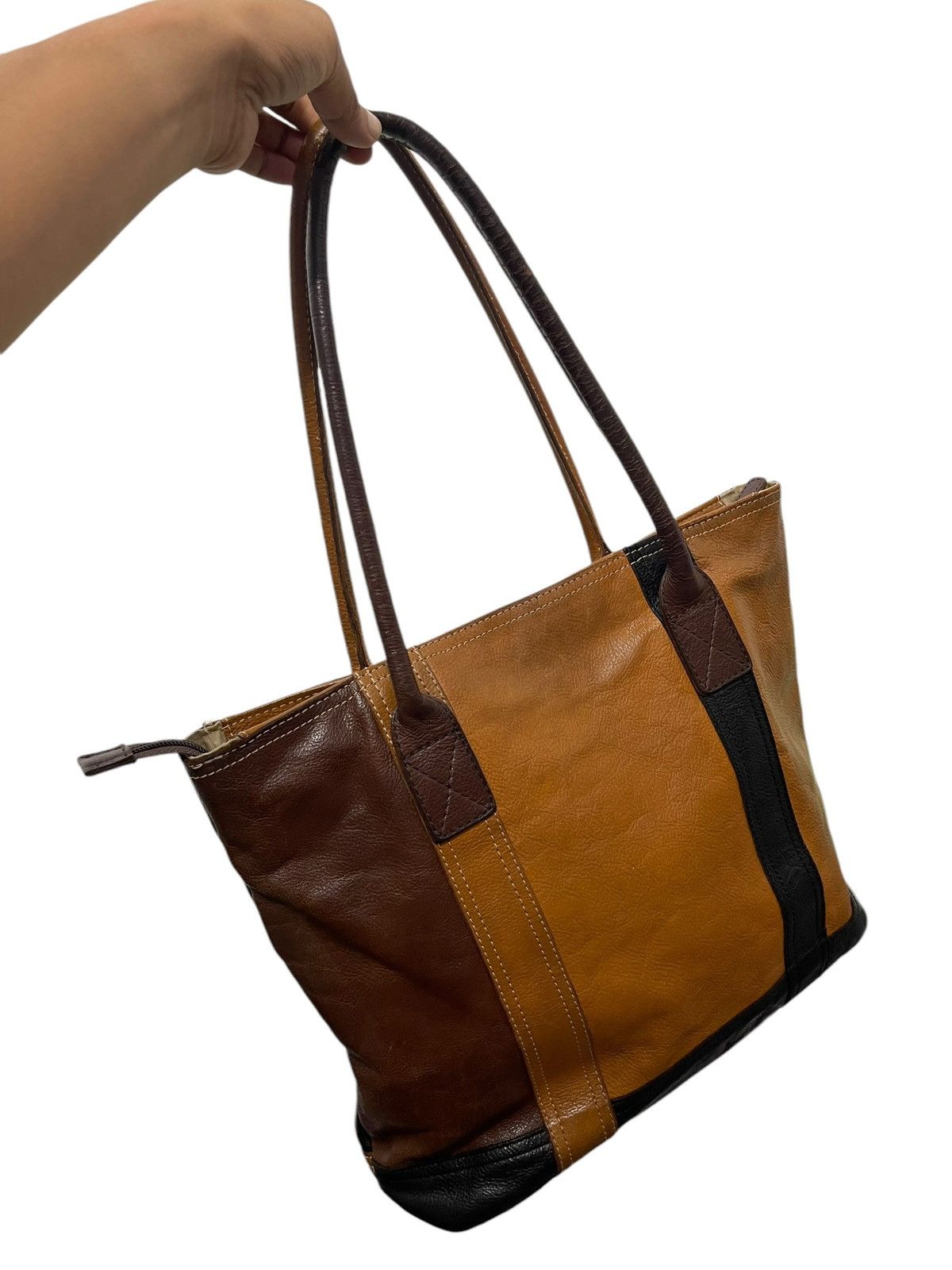 Genuine Leather Full Leather Doubles Japan Tote Shoulder Bag 4🟩 Size ONE SIZE - 4 Thumbnail