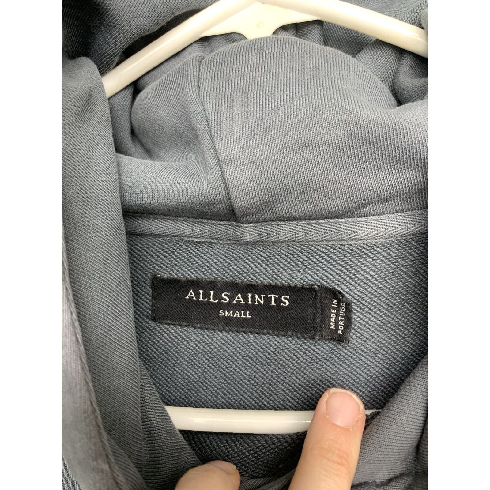 Allsaints ALLSAINTS Hoodie Mens Small Gray Tie Dye Pullover Sweatshirt Heavyweight City Classic Size US S / EU 44-46 / 1 - 3 Thumbnail