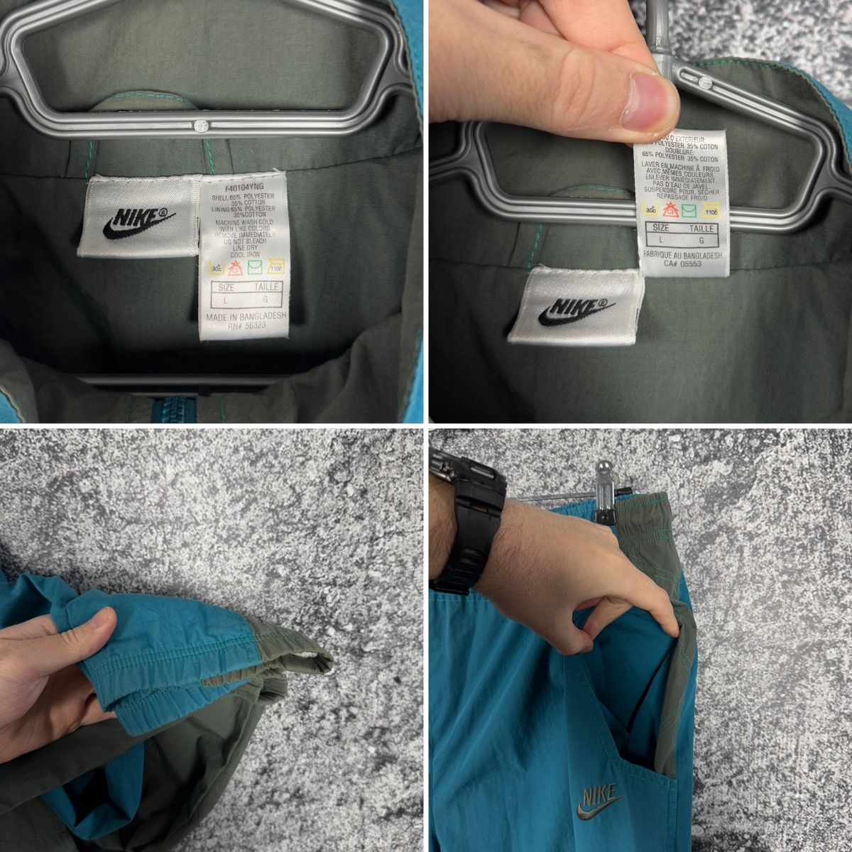 Nike Nike Air Vintage TrackSuit Sports Jacket And Pants Size L Size US L / EU 52-54 / 3 - 22 Thumbnail