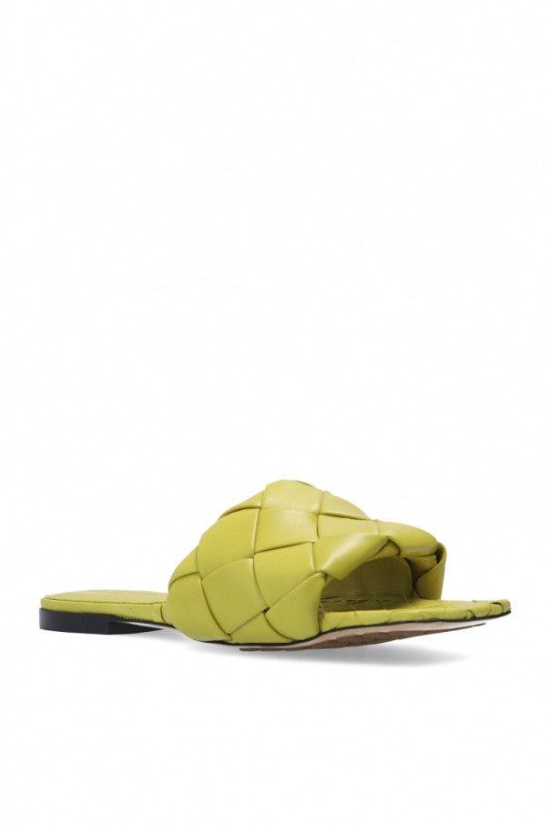 Bottega Veneta o1n1vont1124 Lido Flat Sandals in Yellow Size US 6 / IT 36 - 4 Thumbnail