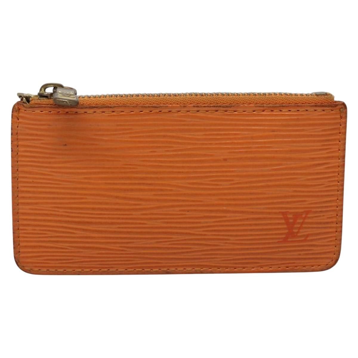 Louis Vuitton Pochette Clés Orange Leather Wallet (Pre-Owned) Size ONE SIZE - 1 Thumbnail