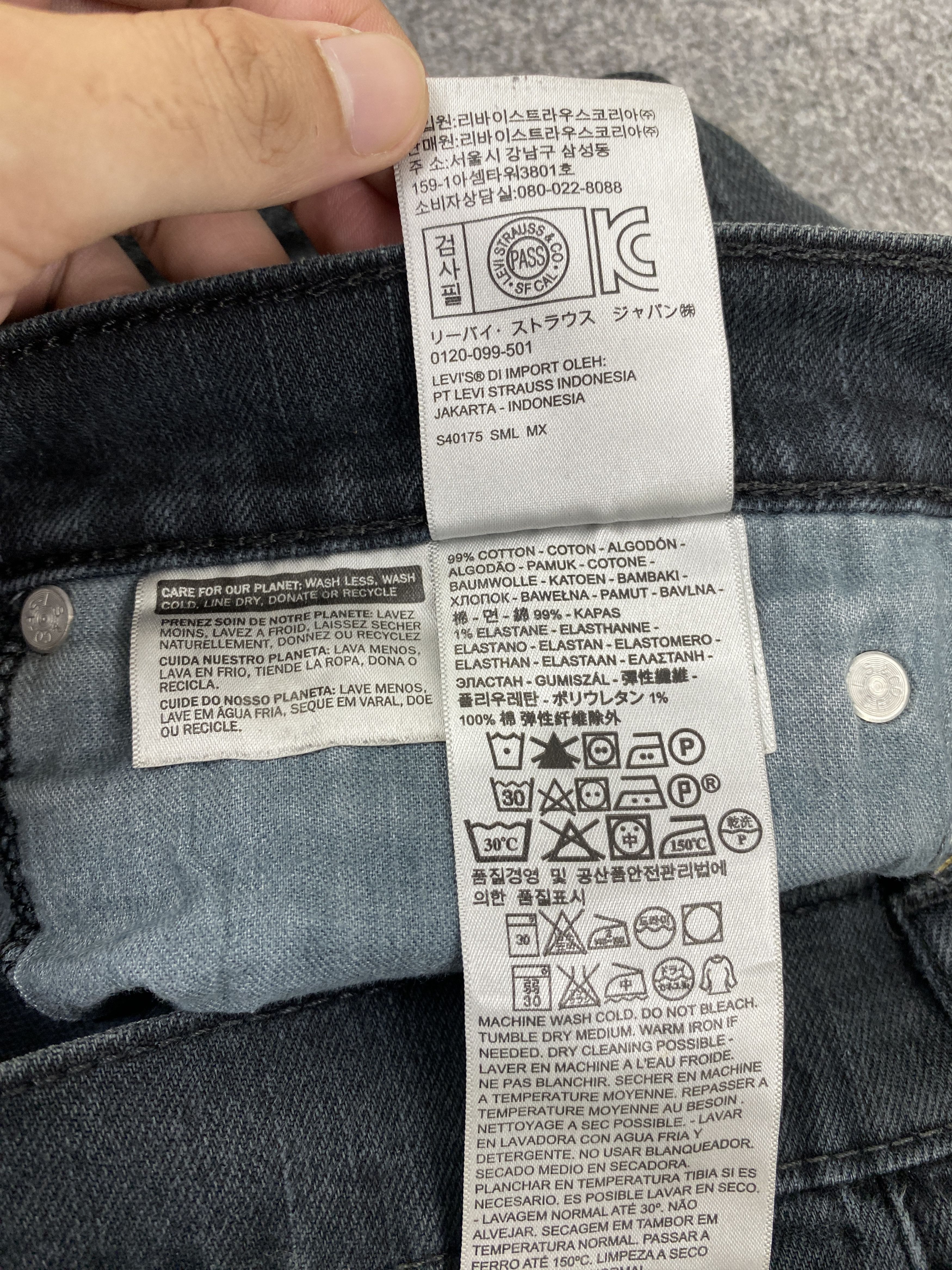 Levi's Vintage Levis 550 Faded Black Jeans 32x32 S0043 Size US 32 / EU 48 - 7 Thumbnail