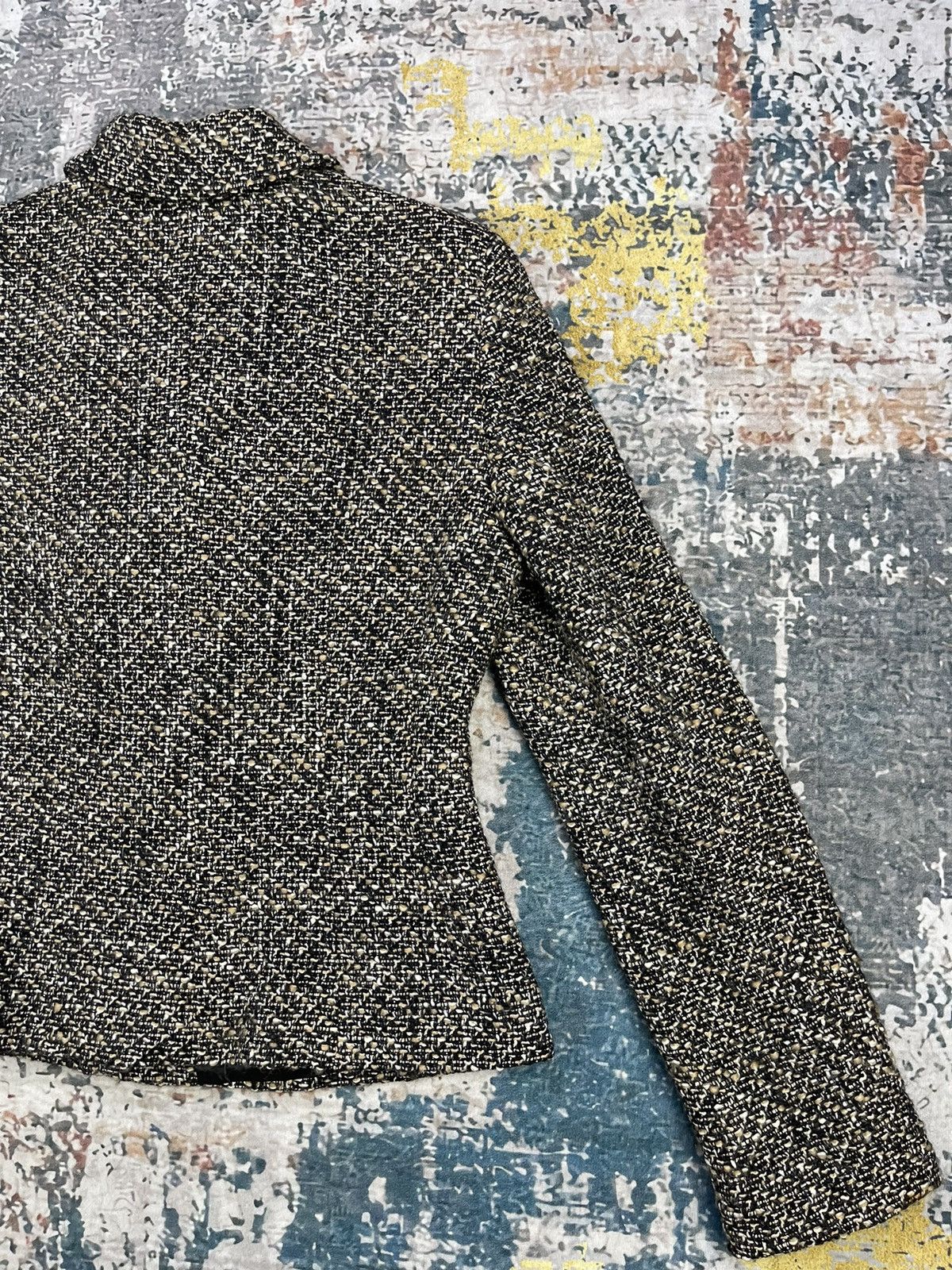Max Mara Pianoforte di Max Mara Wool Tweed Single Breasted Size M / US 6-8 / IT 42-44 - 8 Thumbnail