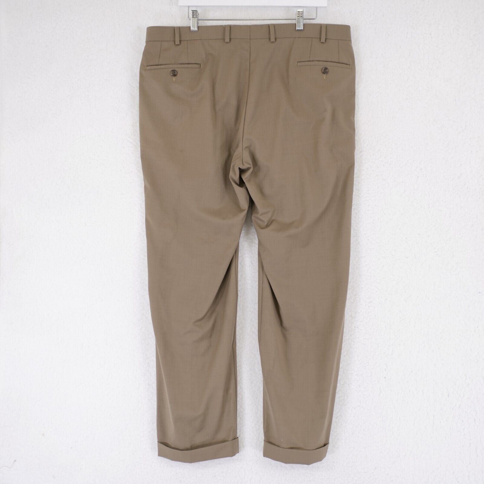 Lauren Ralph Lauren Lauren Ralph Lauren Tan Wool 39/30 Dress Pants Pleated Cuffe Size US 39 - 4 Thumbnail