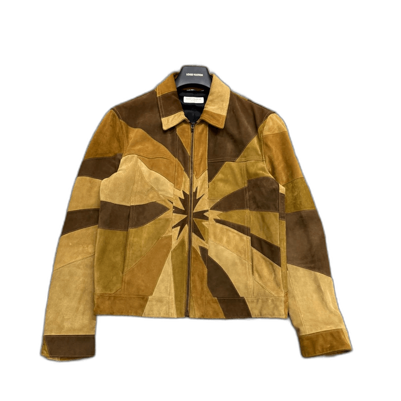 SLP Starburst Paneled Leather Jacket