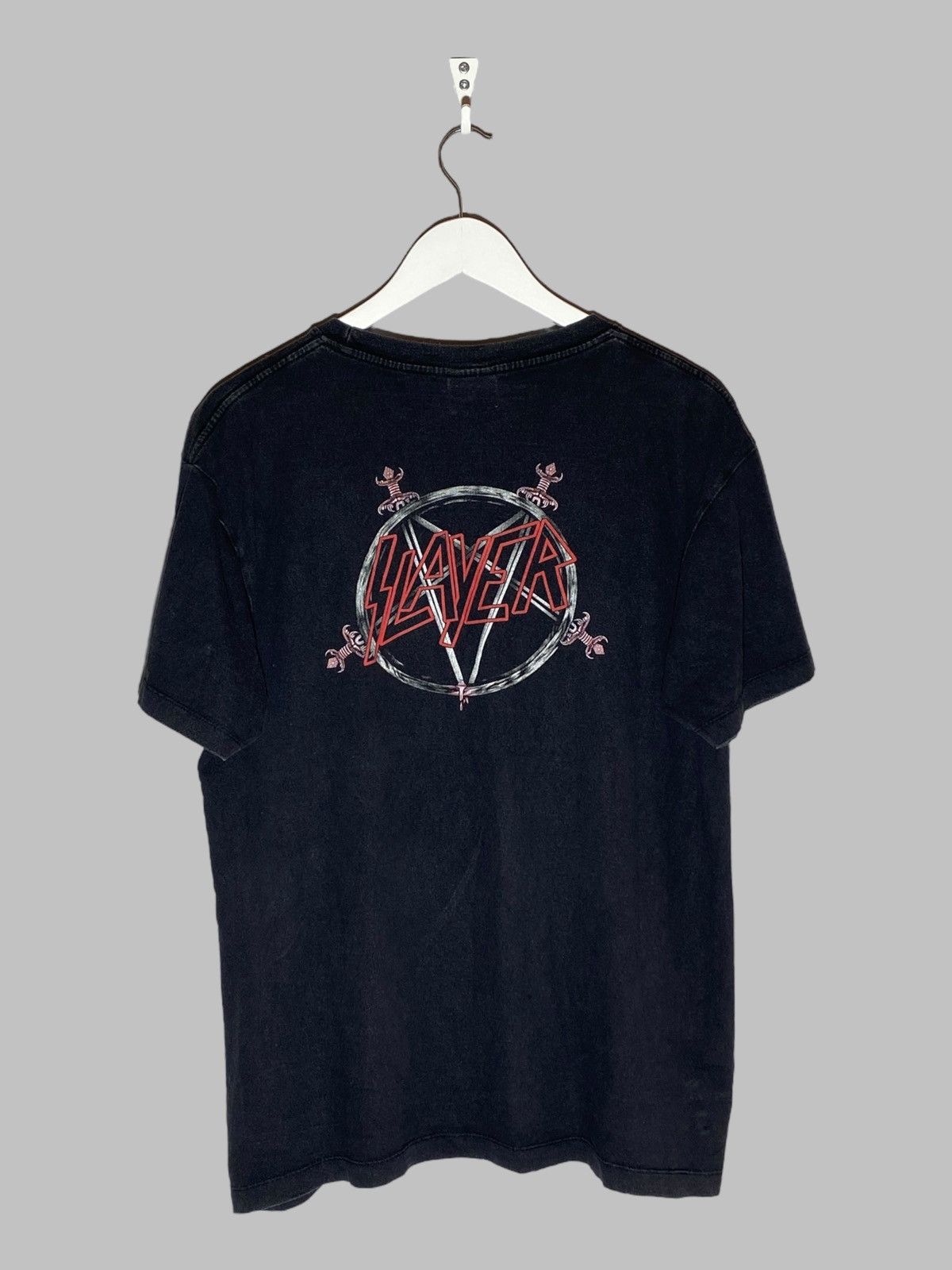 Band Tees Vintage Slayer Graphic T-shirt 2000s Size US L / EU 52-54 / 3 - 2 Thumbnail