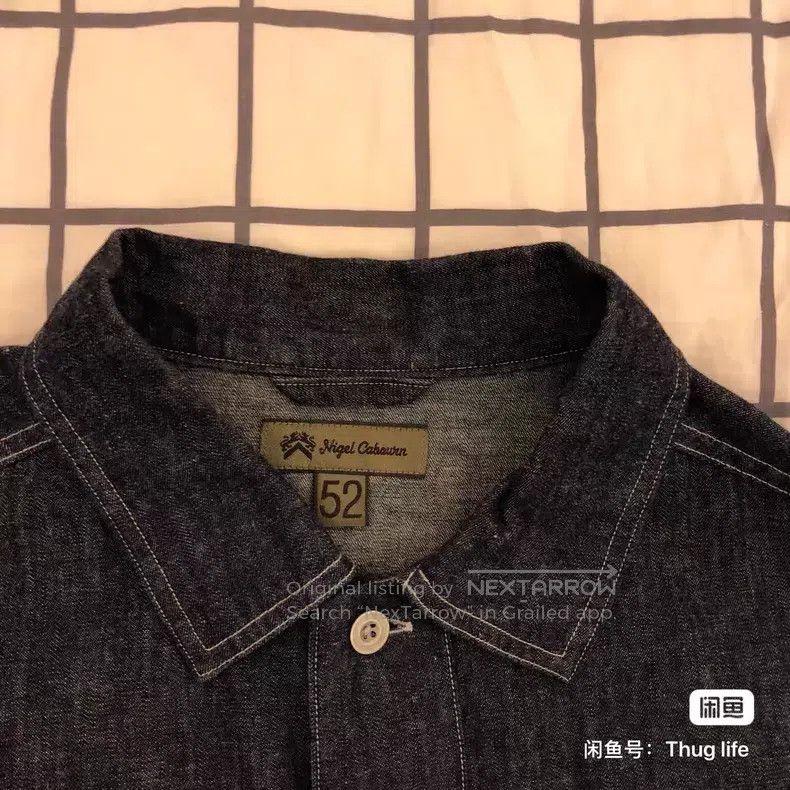 Nigel Cabourn Nigel Cabourn Old School Patchwork Denim Short Sleeve Shir Size US L / EU 52-54 / 3 - 3 Thumbnail