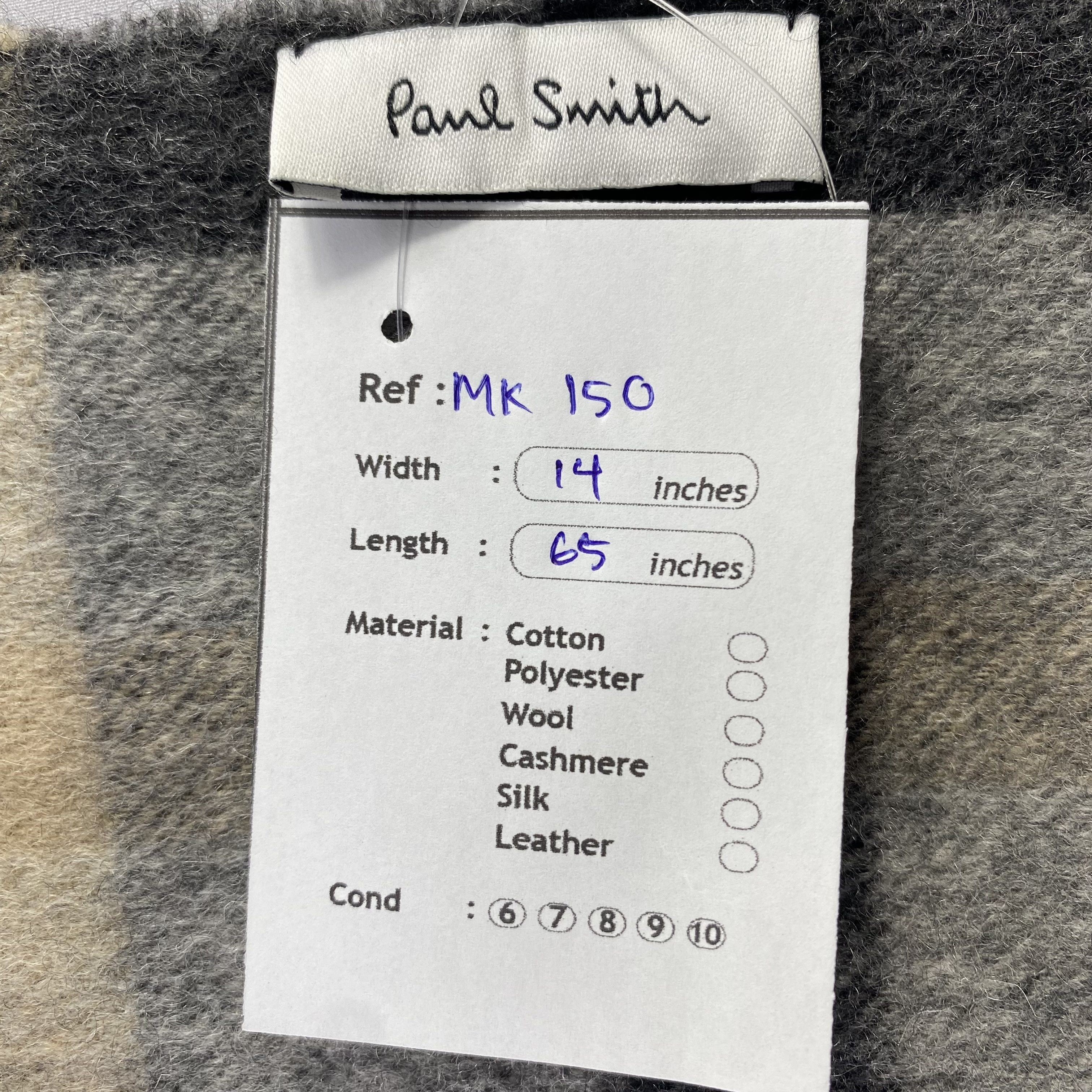 Paul Smith Paul Smith Scarf Plaid Neck Wrap Wool Muffler Size ONE SIZE - 5 Thumbnail