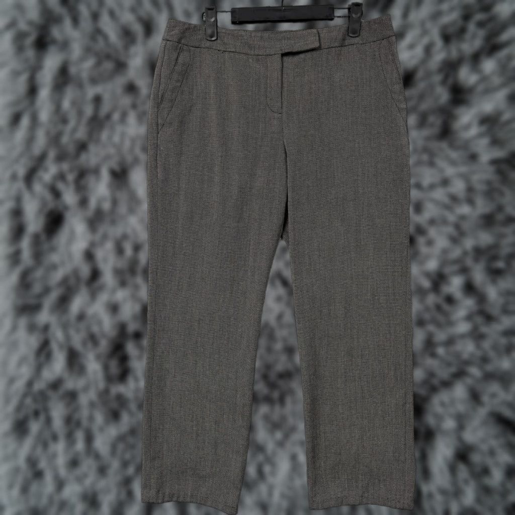 Vintage Rafaella Dress Pants Womens 12P Petite Gray Straight Leg Stretch Office Career Pants Size 34" / US 12 / IT 48 - 1 Thumbnail