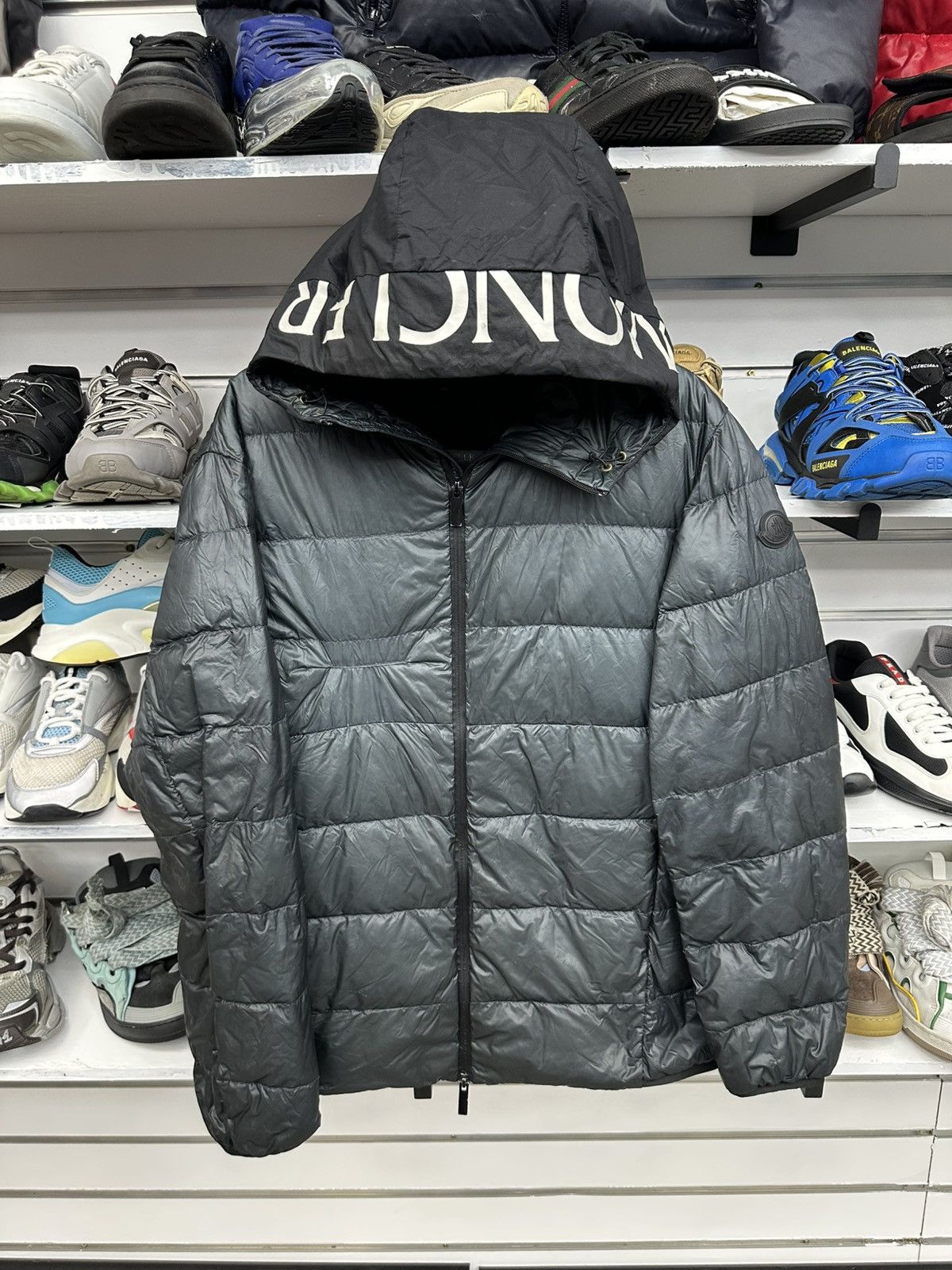 Moncler Moncler Garby Down Jacket (Hooded Logo) Size US L / EU 52-54 / 3 - 1 Thumbnail