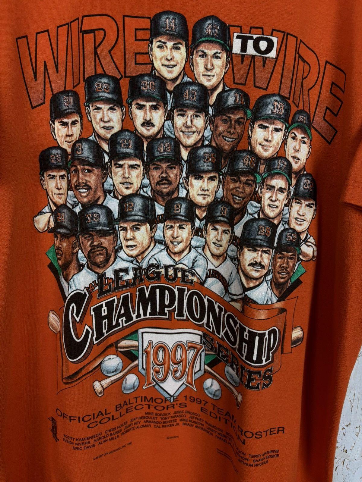 MLB 90s Baltimore Championship MLB 1997 Collectors T-Shirt XL Size US XL / EU 56 / 4 - 2 Thumbnail