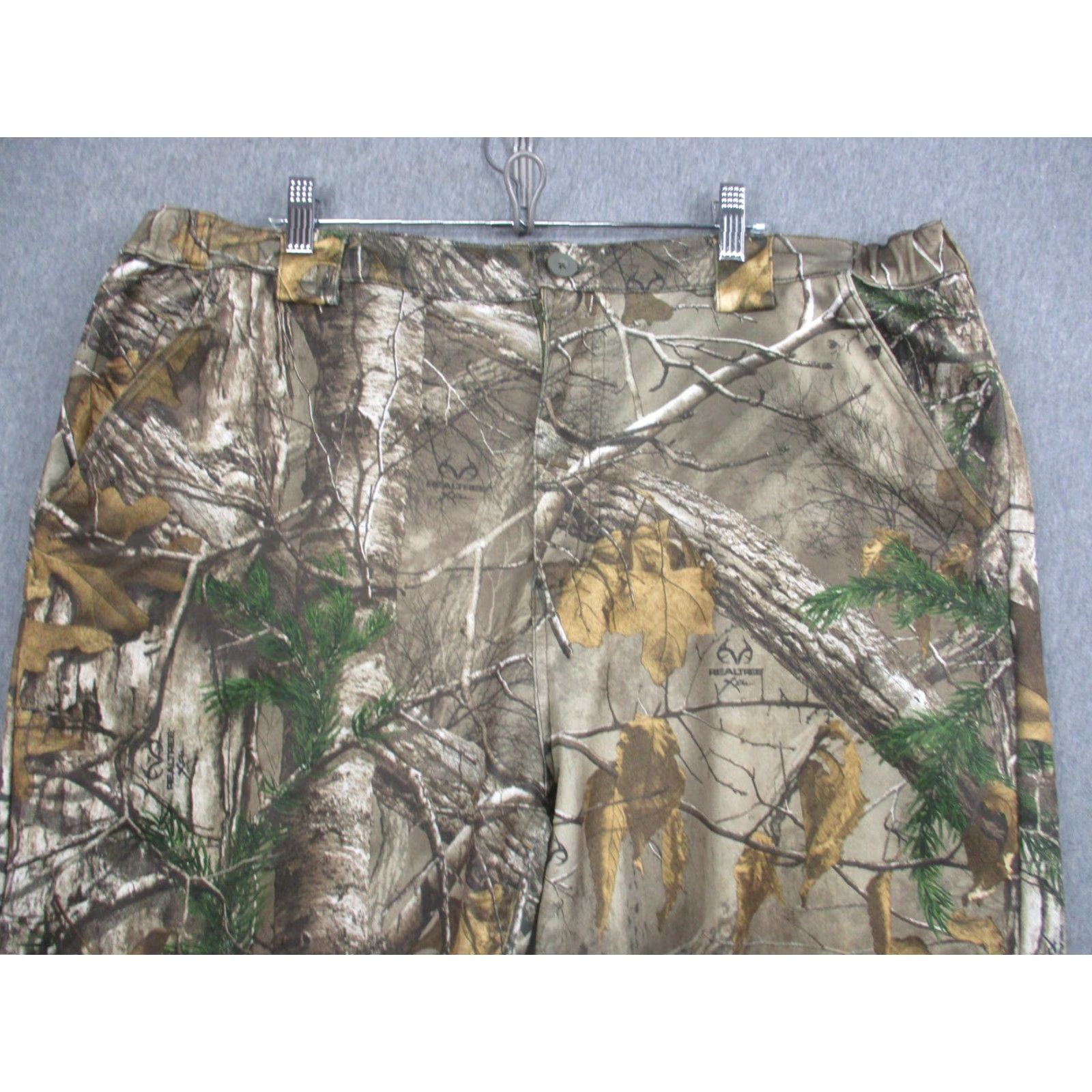 Realtree ScentLok Hunting Pants Mens XL Realtree Xtra Camo Style 07026 Khakis Pockets Zip Inseam 32 100% Polyester Brown Camouflage Made in China Mens Size US 36 / EU 52 - 2 Thumbnail