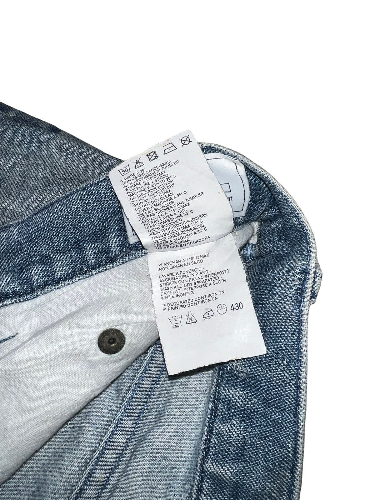 Maison Margiela MM6 Maison Margiela Denim Regular Jeans 35x25 Size US 35 - 11 Thumbnail