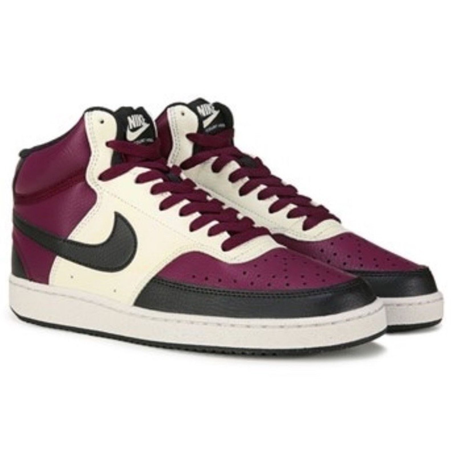 Nike NIKE Court Vision LO NN Shoes Black/Maroon Men 8 Women 9.5 Size US 8 / EU 41 - 1 Thumbnail