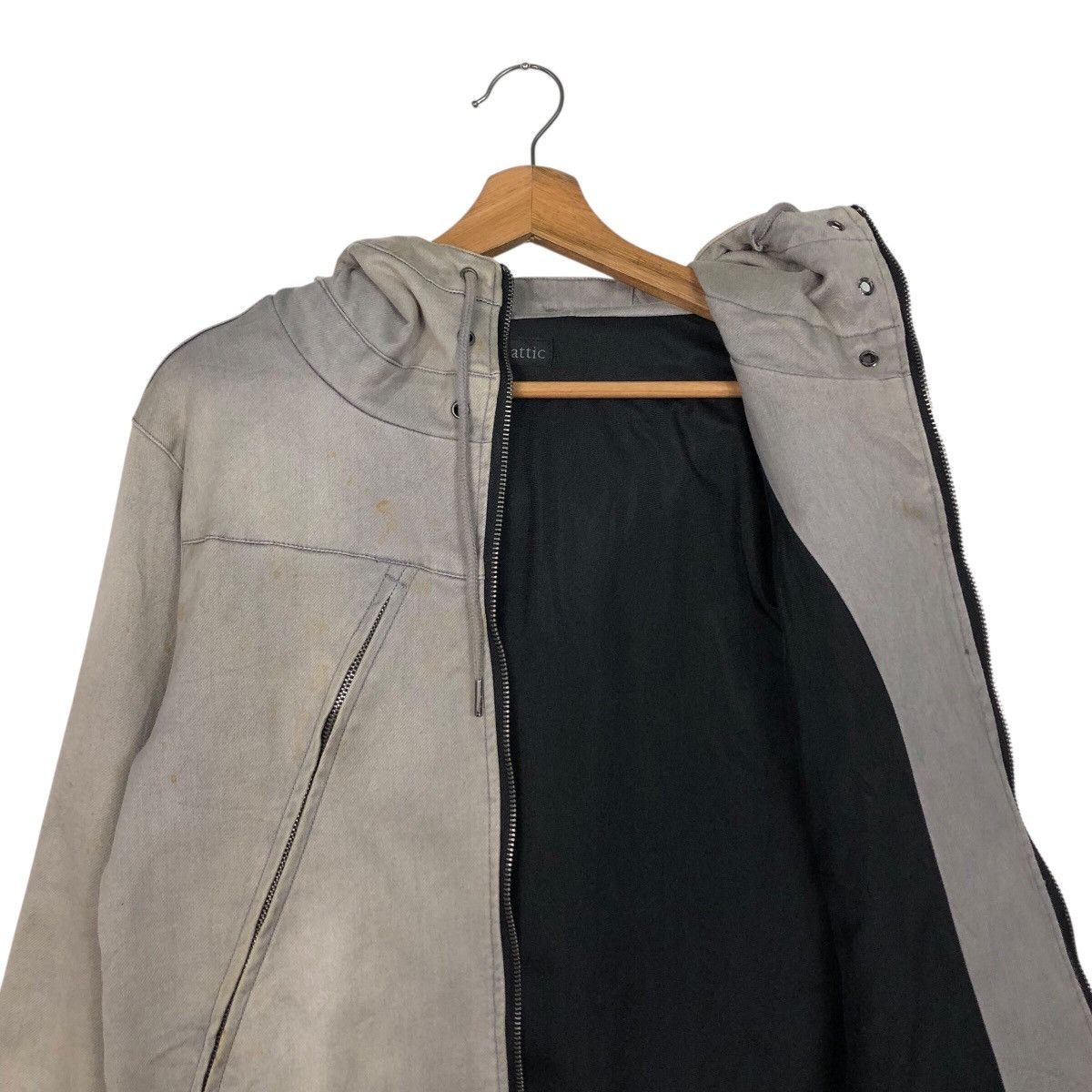 In The Attic In The Attic Archive Diagonal Zip System Hoodie Patina Fade Size US M / EU 48-50 / 2 - 14 Thumbnail