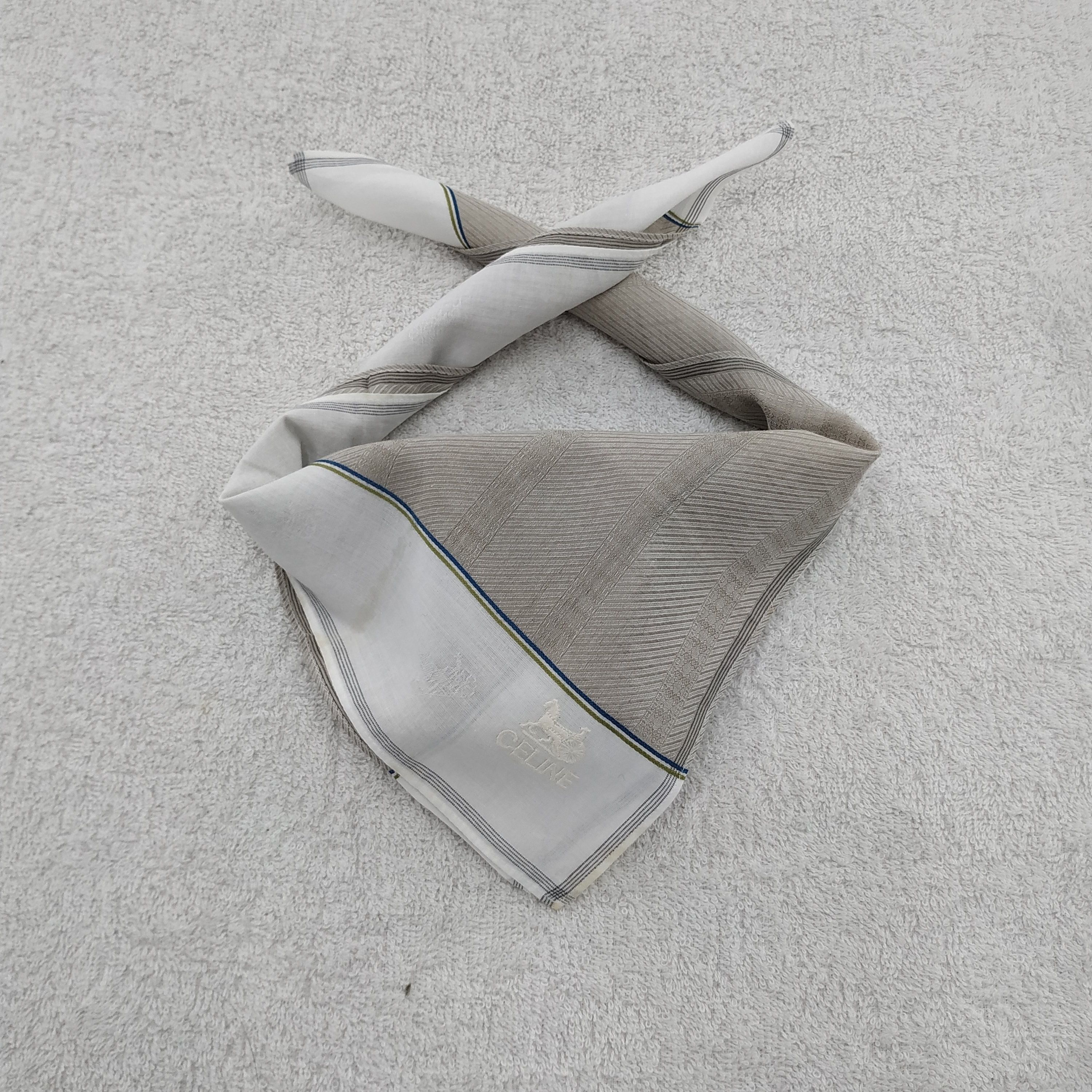 Celine × Vintage Celine Bandana / Handkerchief / Neckerchief - S002 Size ONE SIZE - 4 Thumbnail