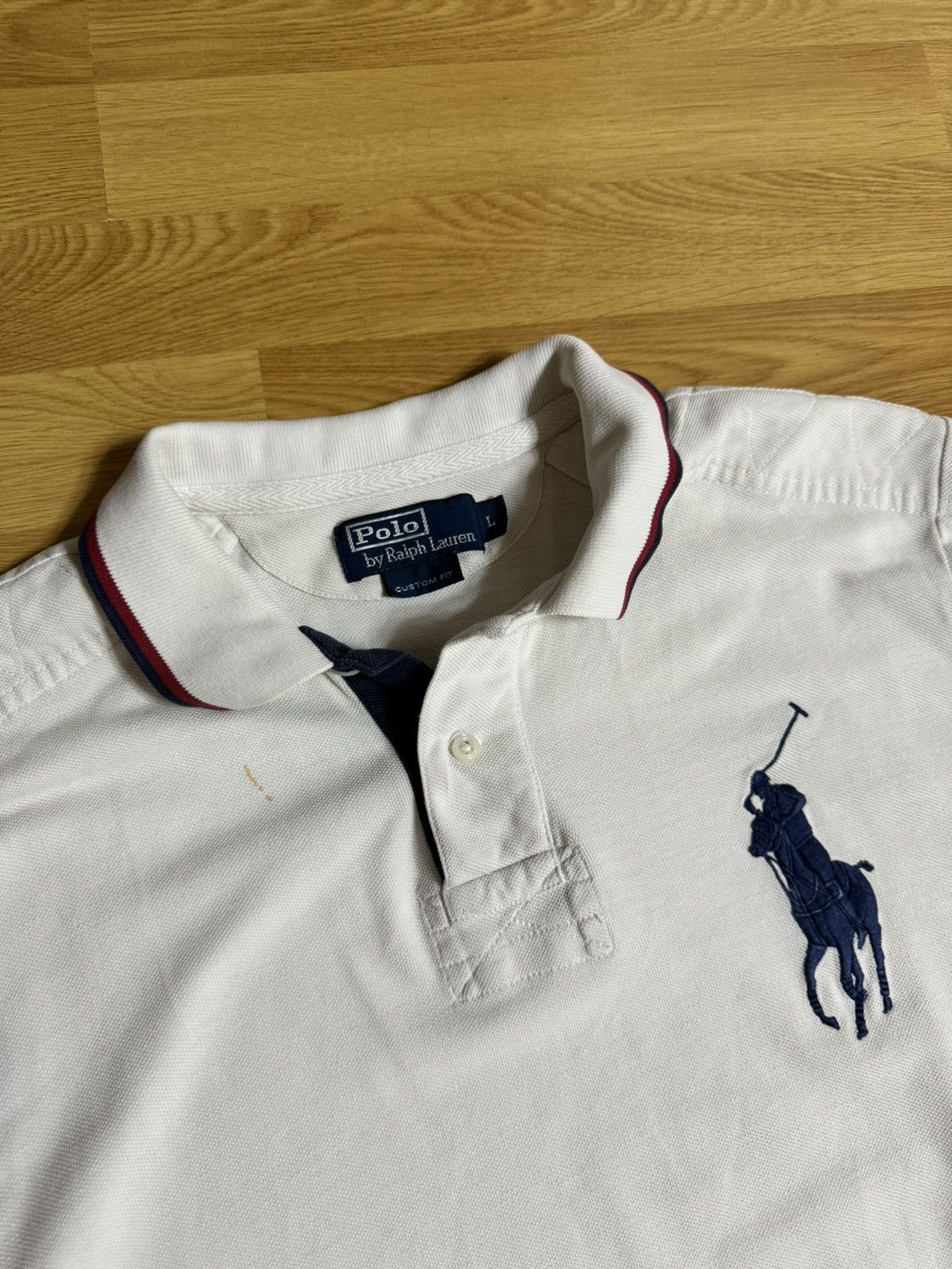 Polo Ralph Lauren × Vintage Vintage Polo Ralph Lauren rugby custom fit y2k polo big logo Size US L / EU 52-54 / 3 - 4 Thumbnail
