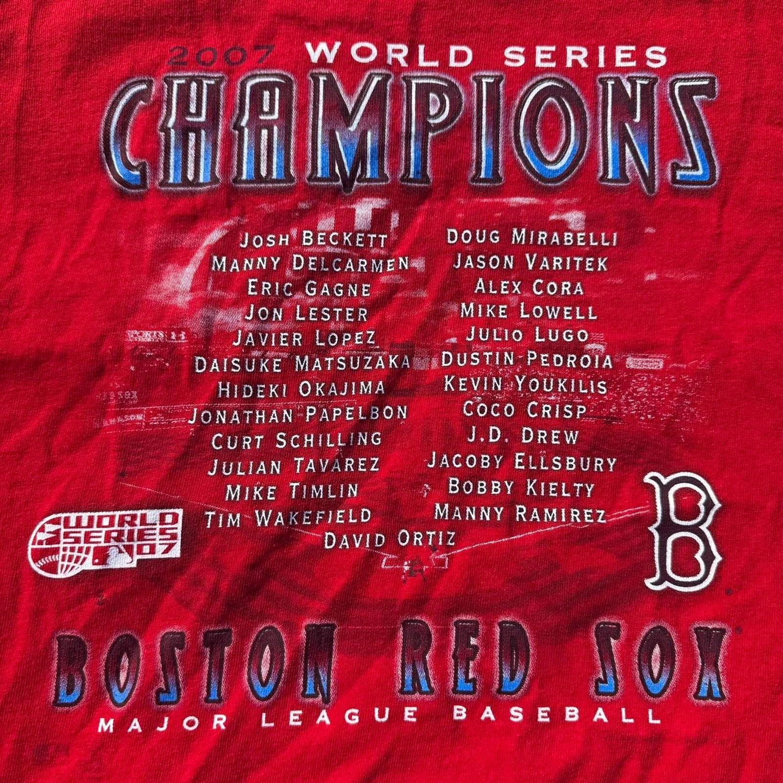 Delta Boston Red Sox Vintage 2007 Champion Tee Size L Size US L / EU 52-54 / 3 - 4 Thumbnail