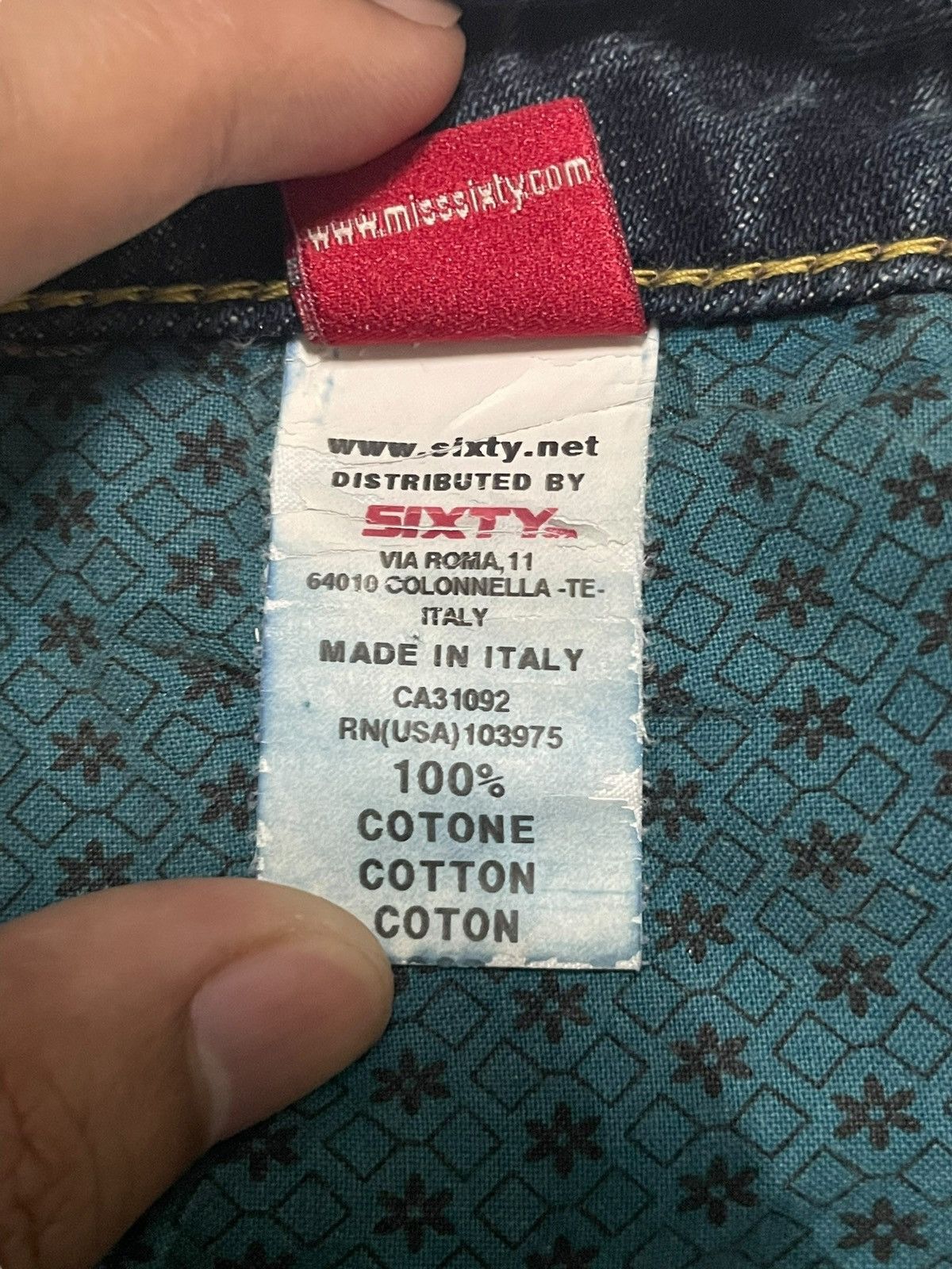 Miss Sixty Vintage Miss Sixty Sand Wash Ripped Italian Designer Jeans Size 28" / US 6 / IT 42 - 14 Thumbnail