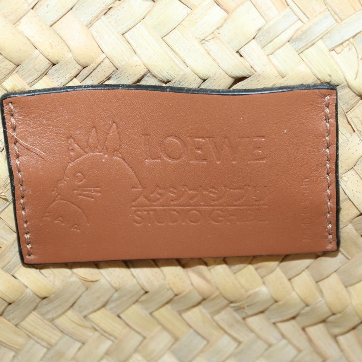 Loewe LOEWE Studio Ghibli Collaboration Hand Bag Raffia Beige Auth Size ONE SIZE - 18 Thumbnail