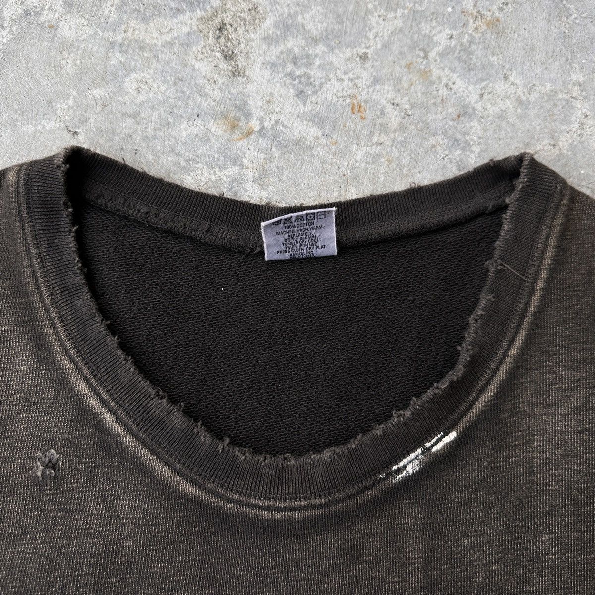 Kapital Trashed sunfade charcoal black hybrid hoodie sweatshirt vest Size US S / EU 44-46 / 1 - 10 Thumbnail