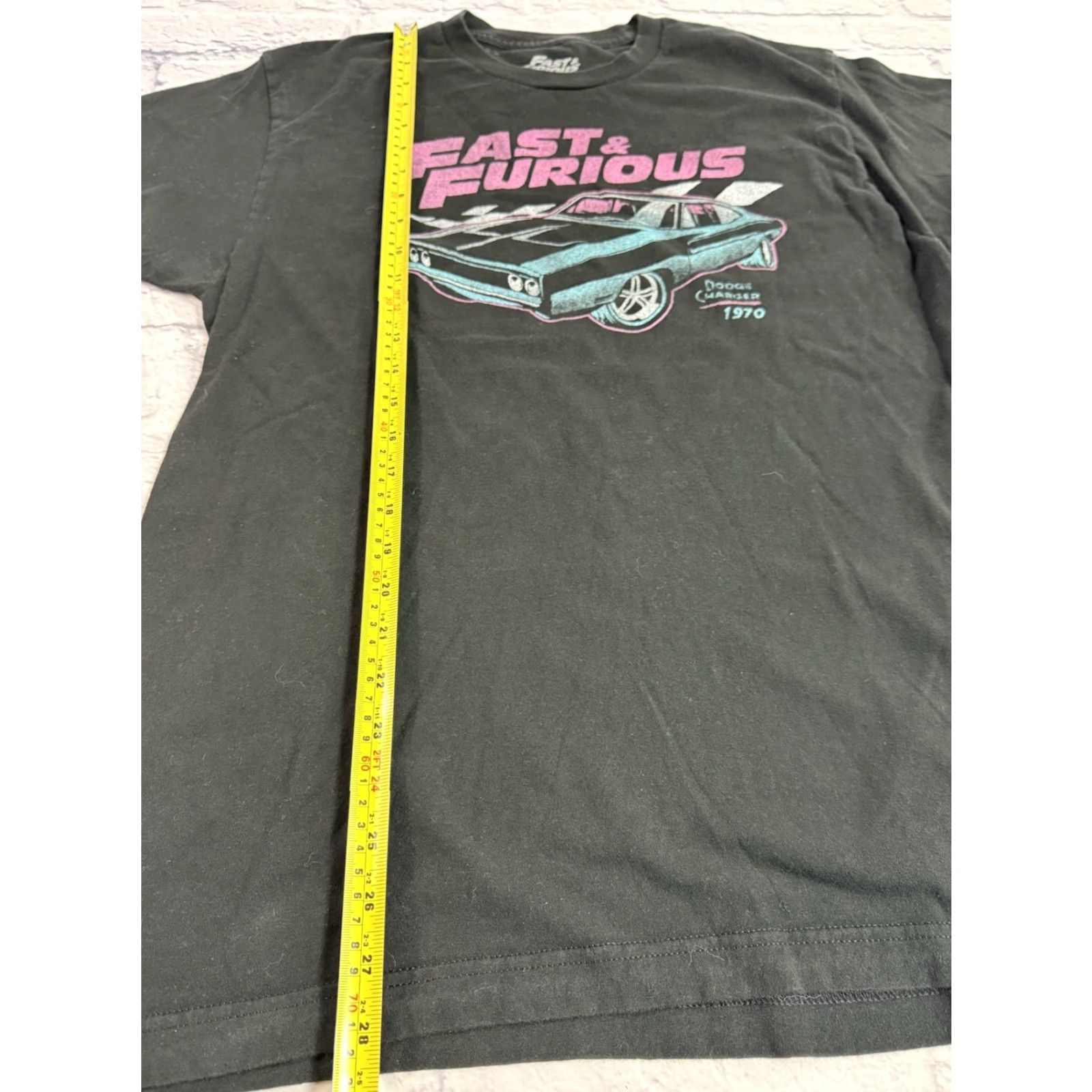 Vintage VINTAGE FAST AND FURIOUS black T-Shirt 70s Cars Movie Dom Toretto Crew Neck L Men EUC Size US L / EU 52-54 / 3 - 4 Thumbnail