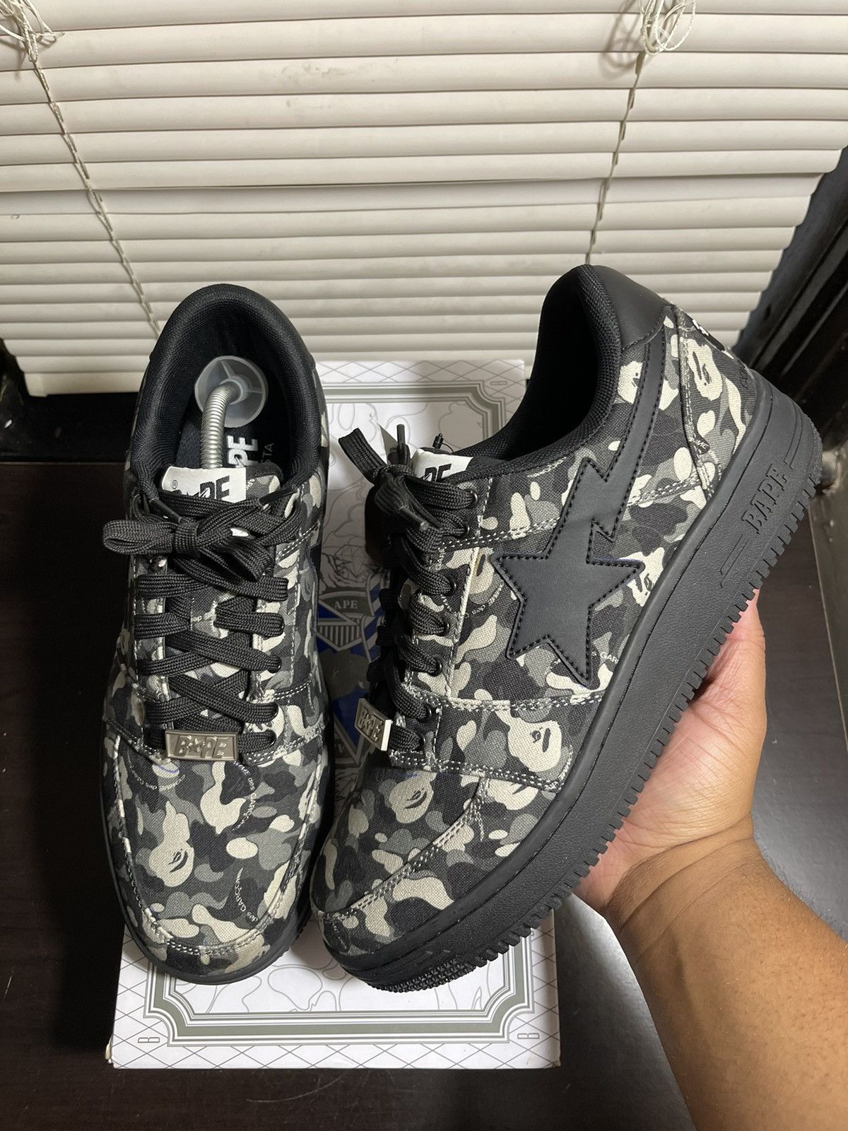 Bape × Comme des Garcons Bapesta Low Comme Des Garcons Size US 11 / EU 44 - 1 Thumbnail
