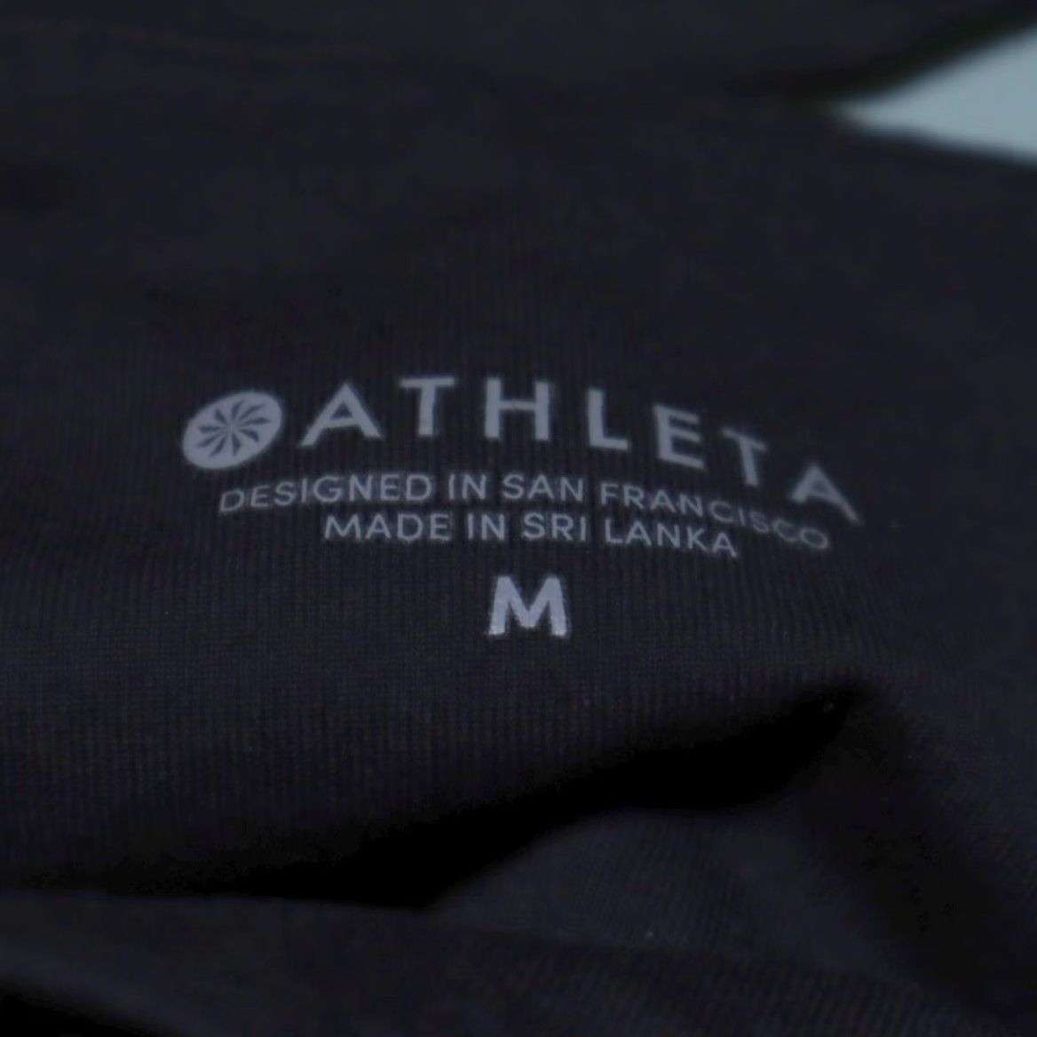 Athleta Athleta Leggings Women's M Black All Over Gleam Polyester Woven Size 32" / US 10 / IT 46 - 5 Thumbnail