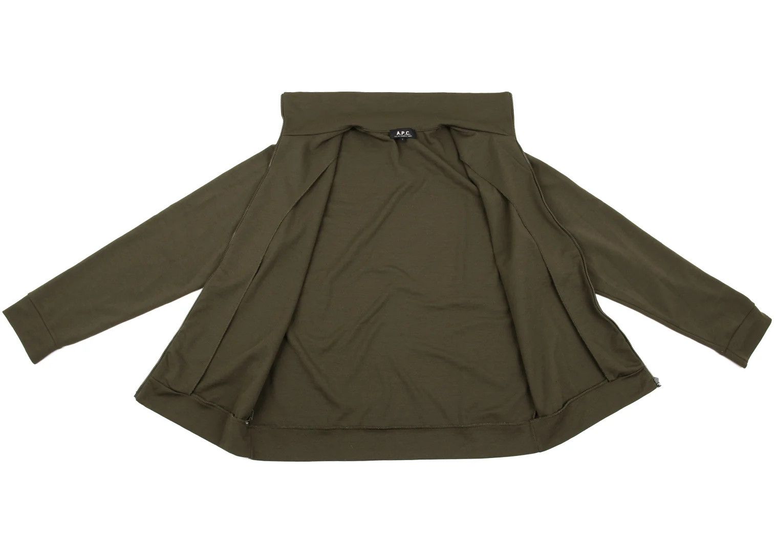 A.P.C. Poly Track Jacket in Olive Color Size US XXS / EU 40 - 10 Thumbnail