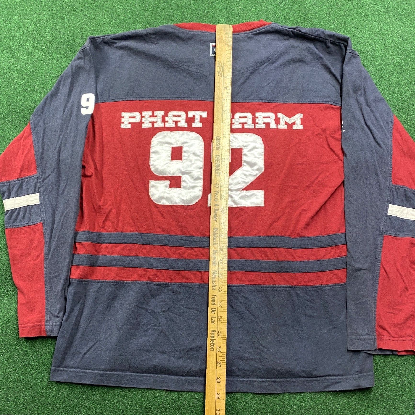 Phat Farm VINTAGE Phat Farm Shirt Mens L Blue 90S Y2K Baggy Grunge Emo Punk Long Sleeve Size US L / EU 52-54 / 3 - 7 Thumbnail
