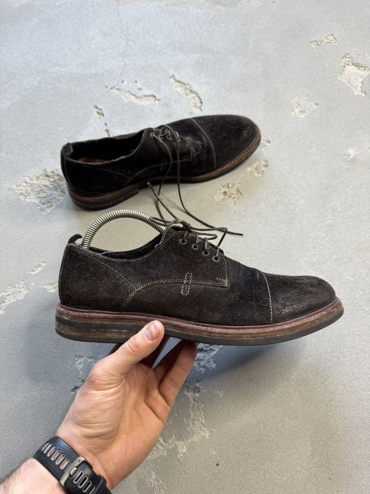 Genuine Leather × MoMA Moma avant garde real leather brogue shoes Size US 8 / EU 41 - 1 Thumbnail