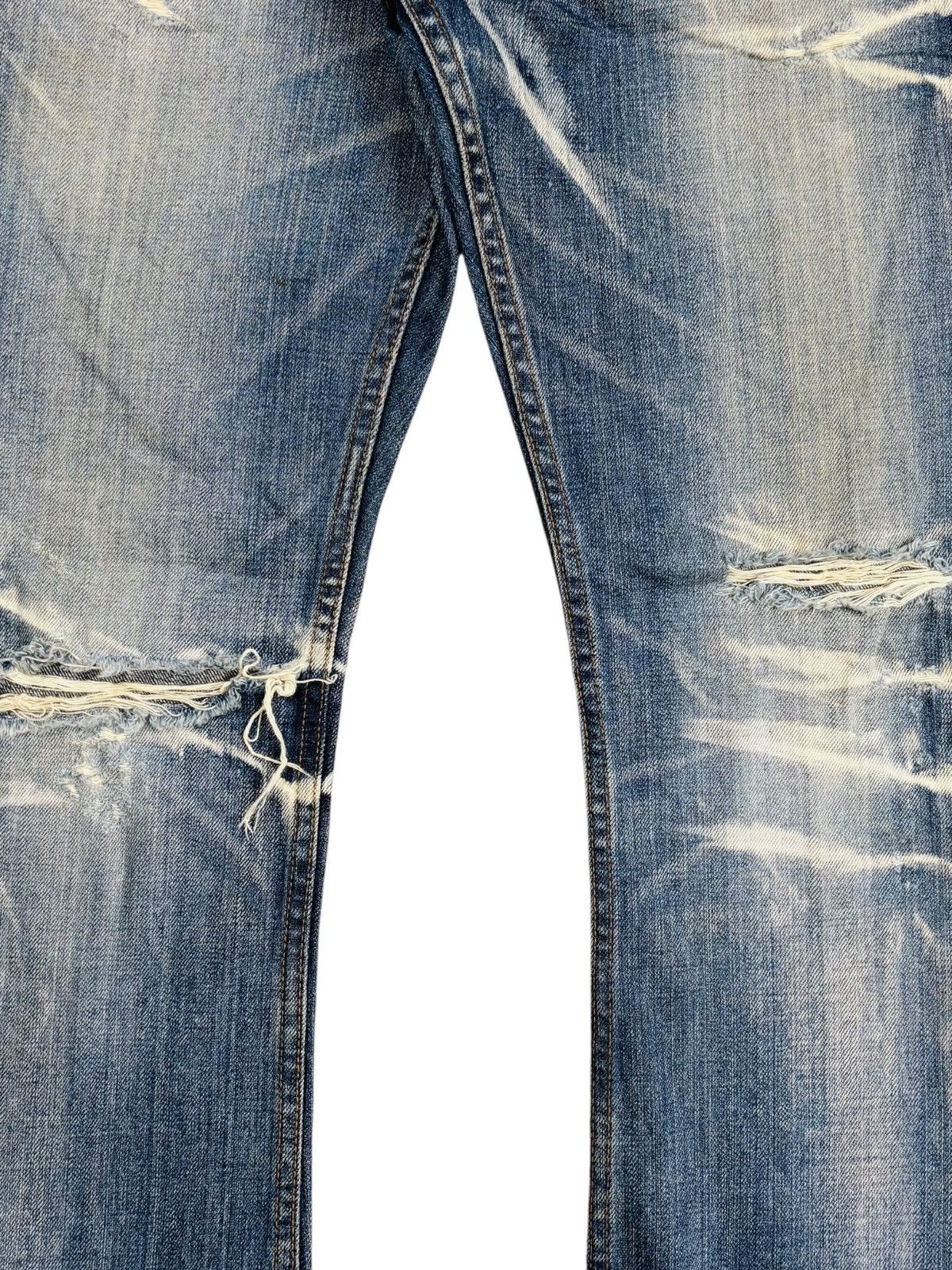 Isamu Katayama Backlash Archive Jackrose - Grunge Washed Denim Pants Size US 31 - 5 Thumbnail