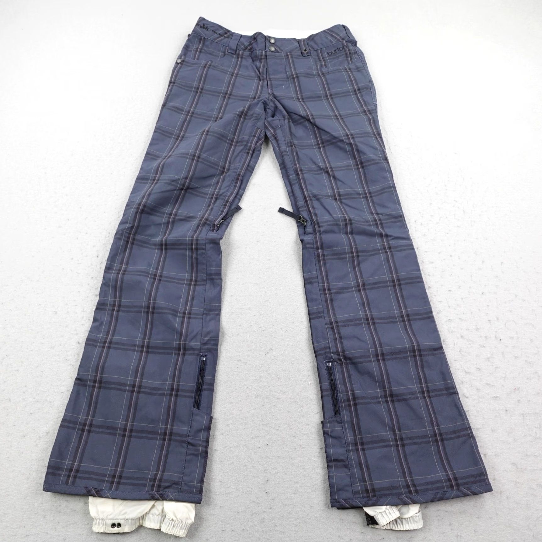 Burton Burton Pants Womens Blue Plaid DRYRIDE Snow Pants Skiing Size 26" / US 2 / IT 38 - 2 Thumbnail