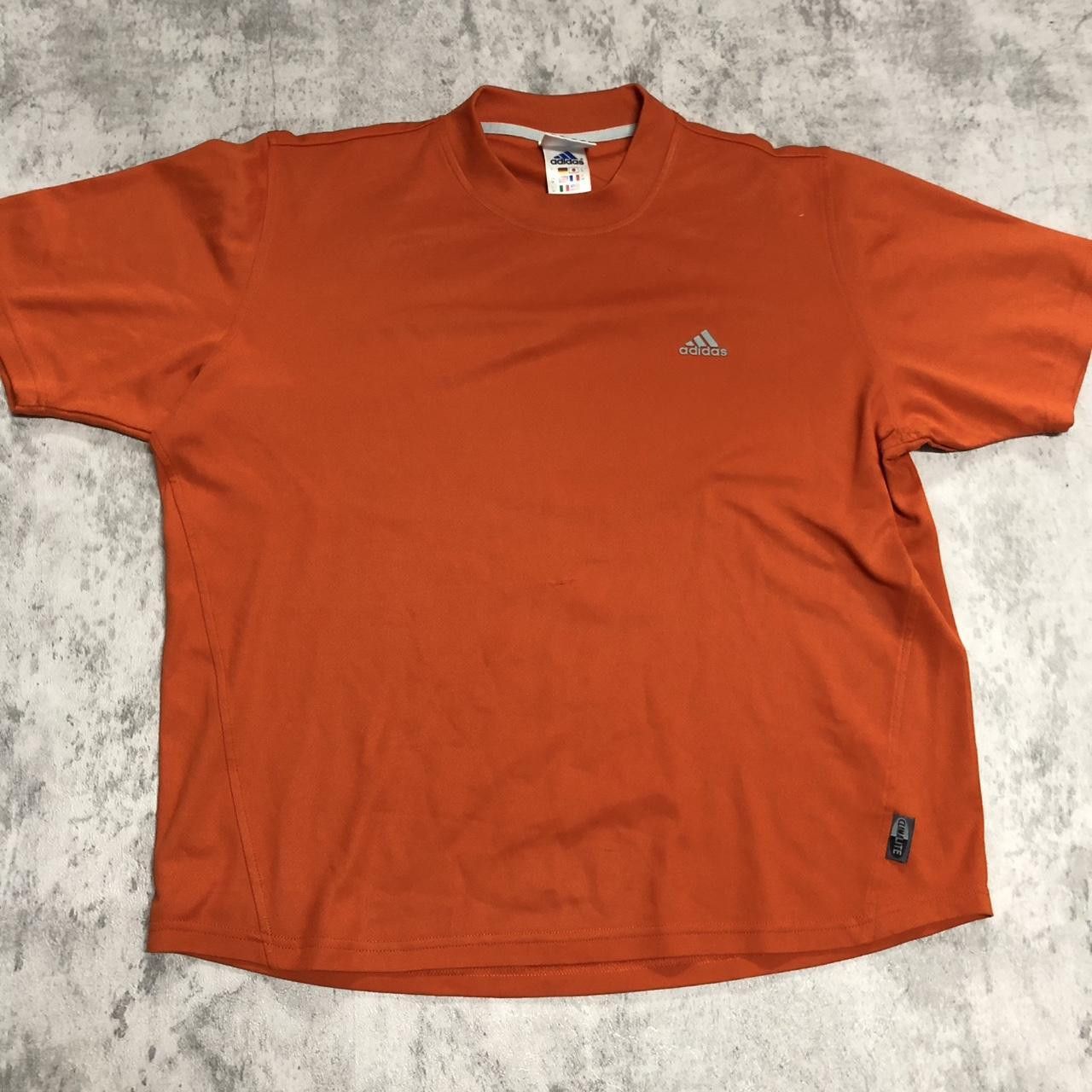 Adidas Orange Adidas vintage t-shirt adidas Size US M / EU 48-50 / 2 - 1 Thumbnail