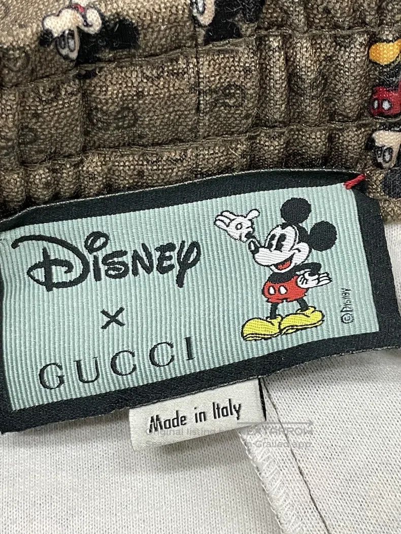 Gucci Gucci Disney co-branded Mickey Mouse full logo full pair o Size 42" / US 20 - 4 Thumbnail