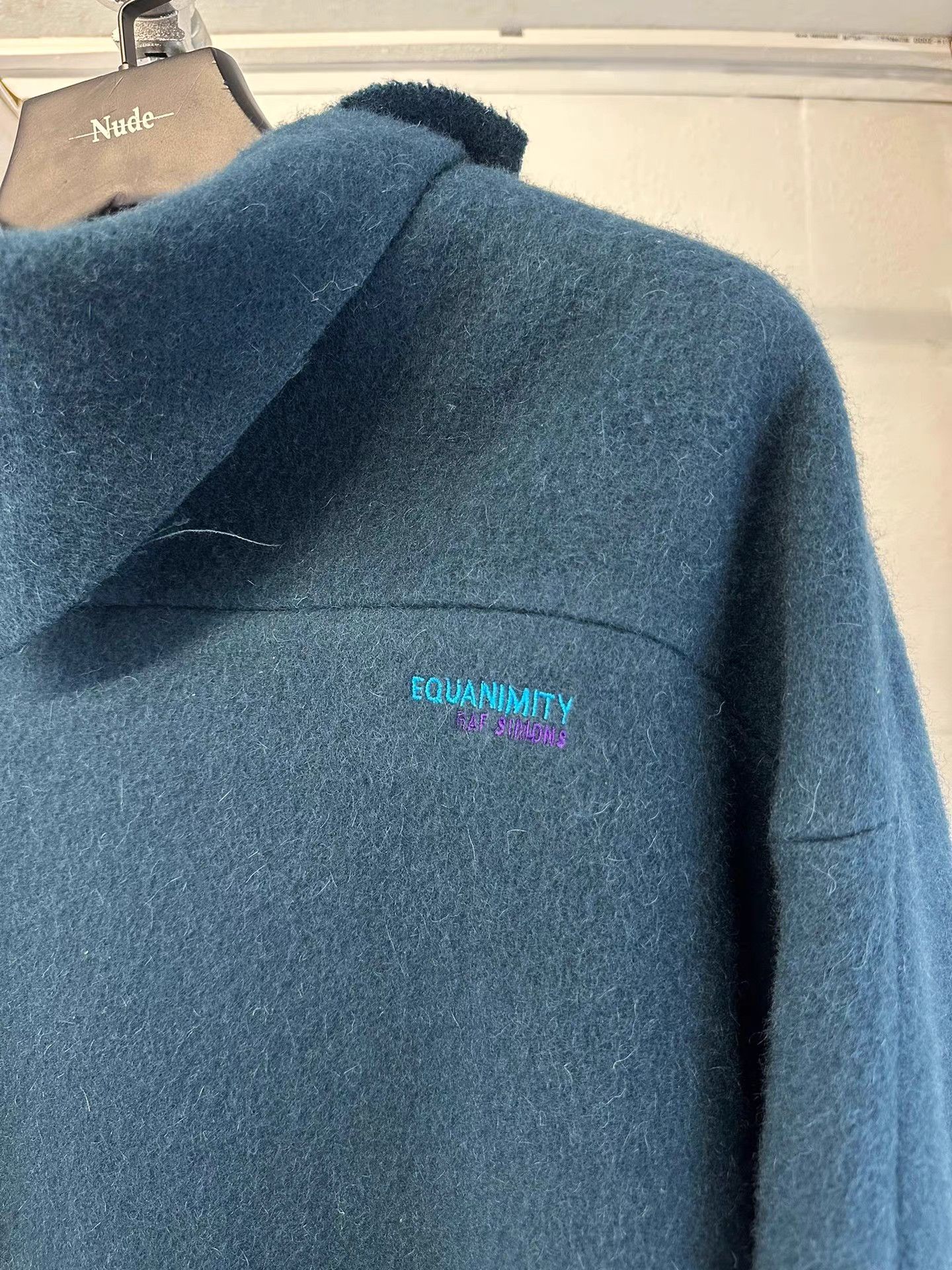 Raf Simons Raf Simons 21AW Wool Blend Pullover Triangle Collar Coat K20 Size S / US 4 / IT 40 - 4 Thumbnail