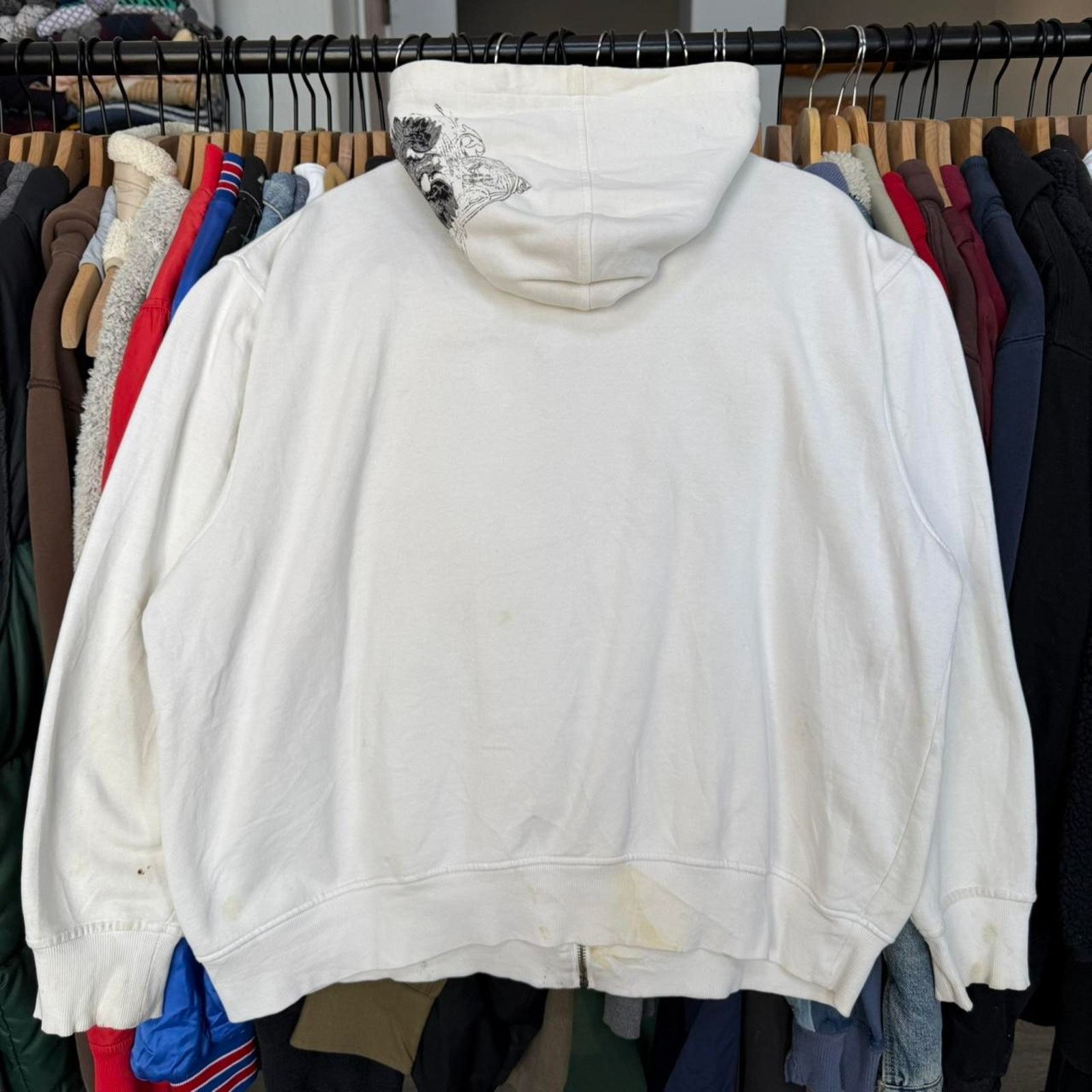 Other Vintage Y2K LL Cool J Hoodie in White Distressed Size US XL / EU 56 / 4 - 7 Thumbnail