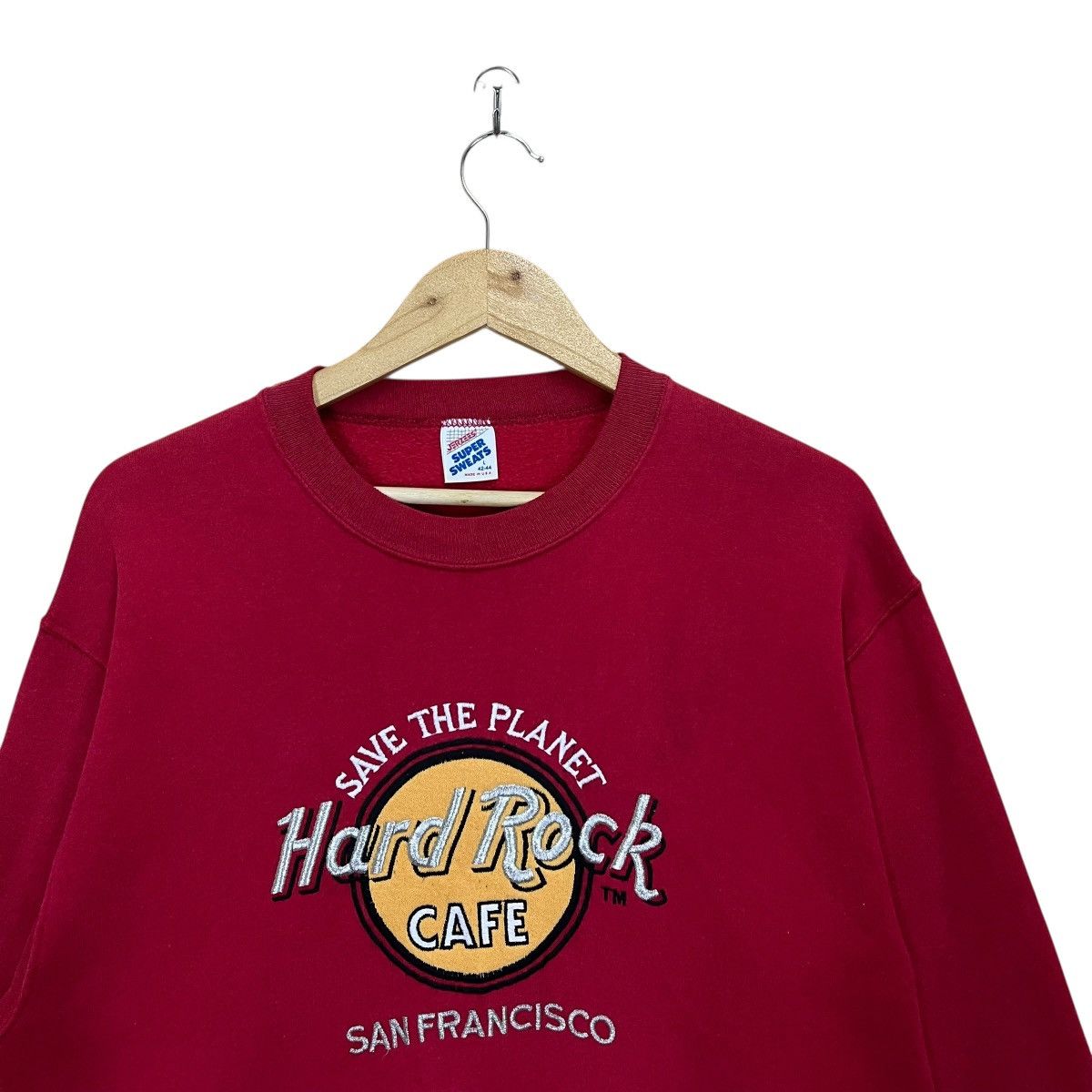 Hard Rock Cafe Vintage 90s Hard Rock Cafe Crewneck Sweatshirt Size US M / EU 48-50 / 2 - 6 Thumbnail