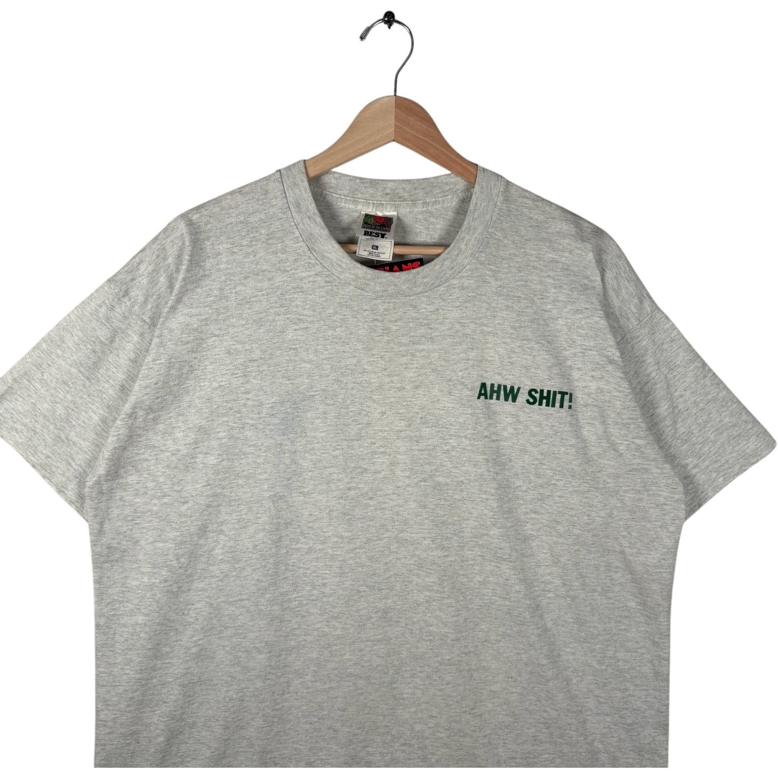 Fruit Of The Loom Vintage Green Bay Packers Back Helmet Spellout NFL Tee XL Size US XL / EU 56 / 4 - 2 Thumbnail