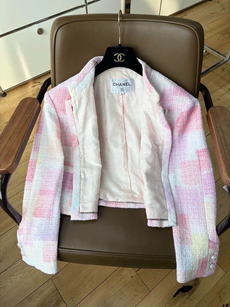 Chanel Chanel 23 Spring and Summer gouache mosaic short coat Size S / US 4 / IT 40 - 5 Thumbnail