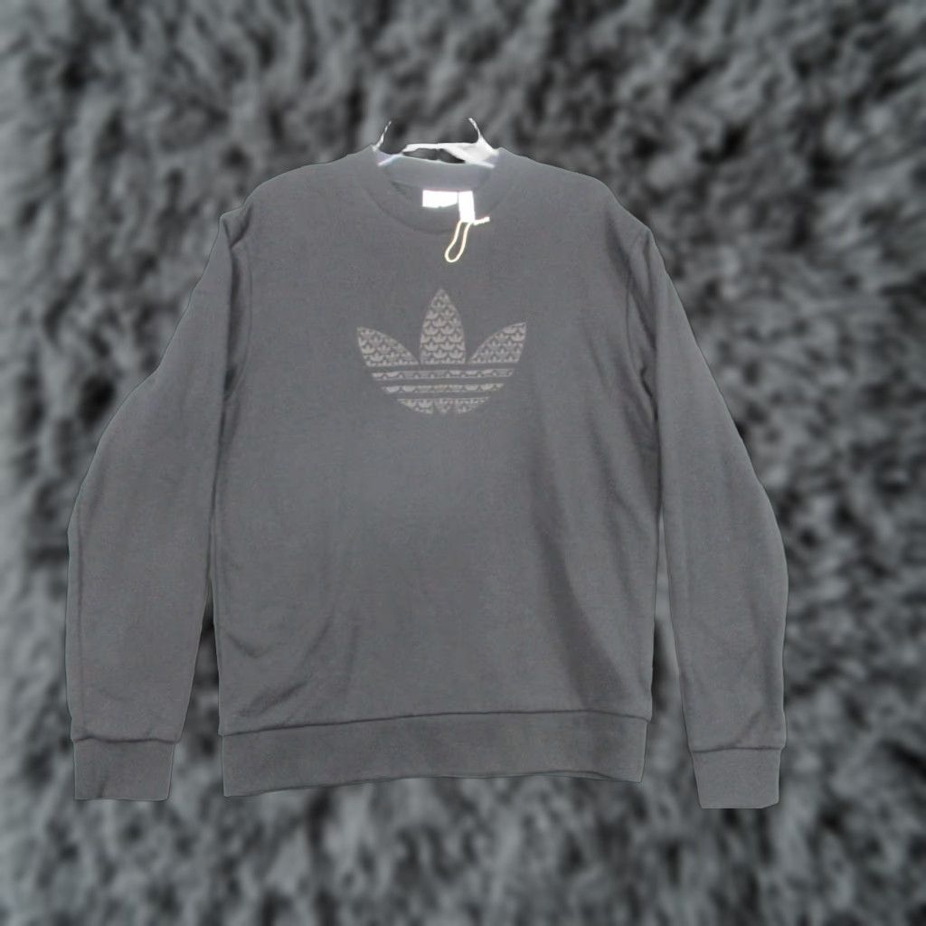 Adidas Adidas Originals Sweatshirt Mens M Black Pullover Trefoil Crewneck HZ4159 Size US M / EU 48-50 / 2 - 1 Thumbnail