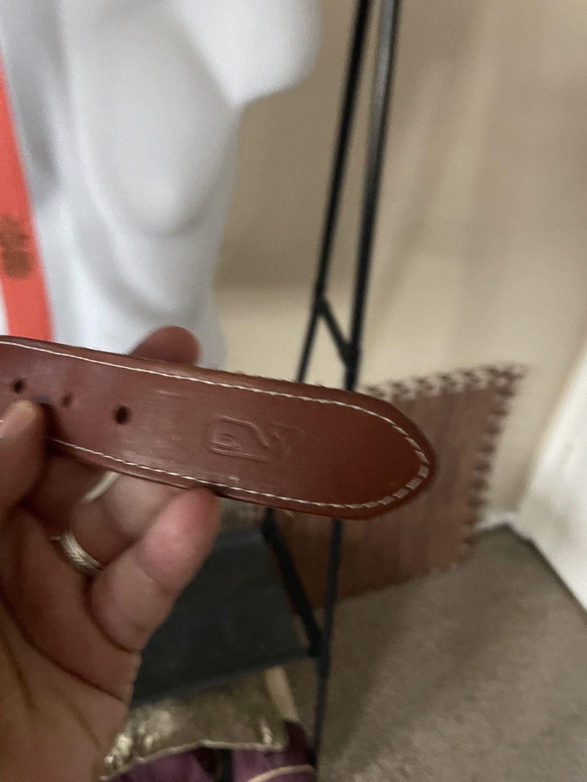 Vineyard Vines Canvas & Leather Pineapples belt Size ONE SIZE - 5 Thumbnail