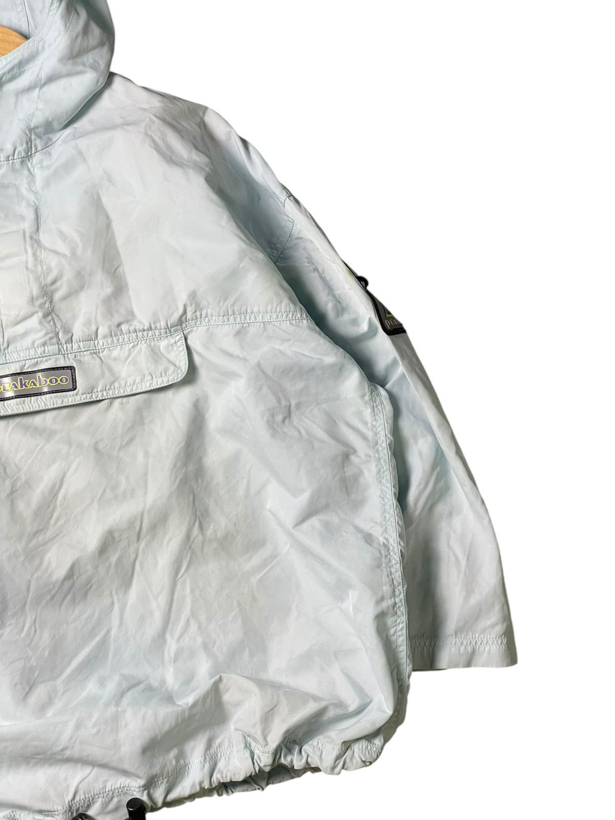Japanese Brand × Vintage PEAKABOO Brand Big Logo Hooded Windbreaker (98) Size US L / EU 52-54 / 3 - 3 Thumbnail