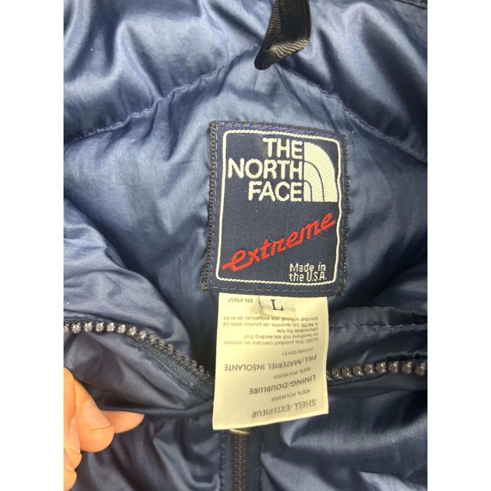 The North Face VINTAGE The North Face Extreme Vest Mens Large Blue Down Puffer Made USA 80s Size US L / EU 52-54 / 3 - 3 Thumbnail