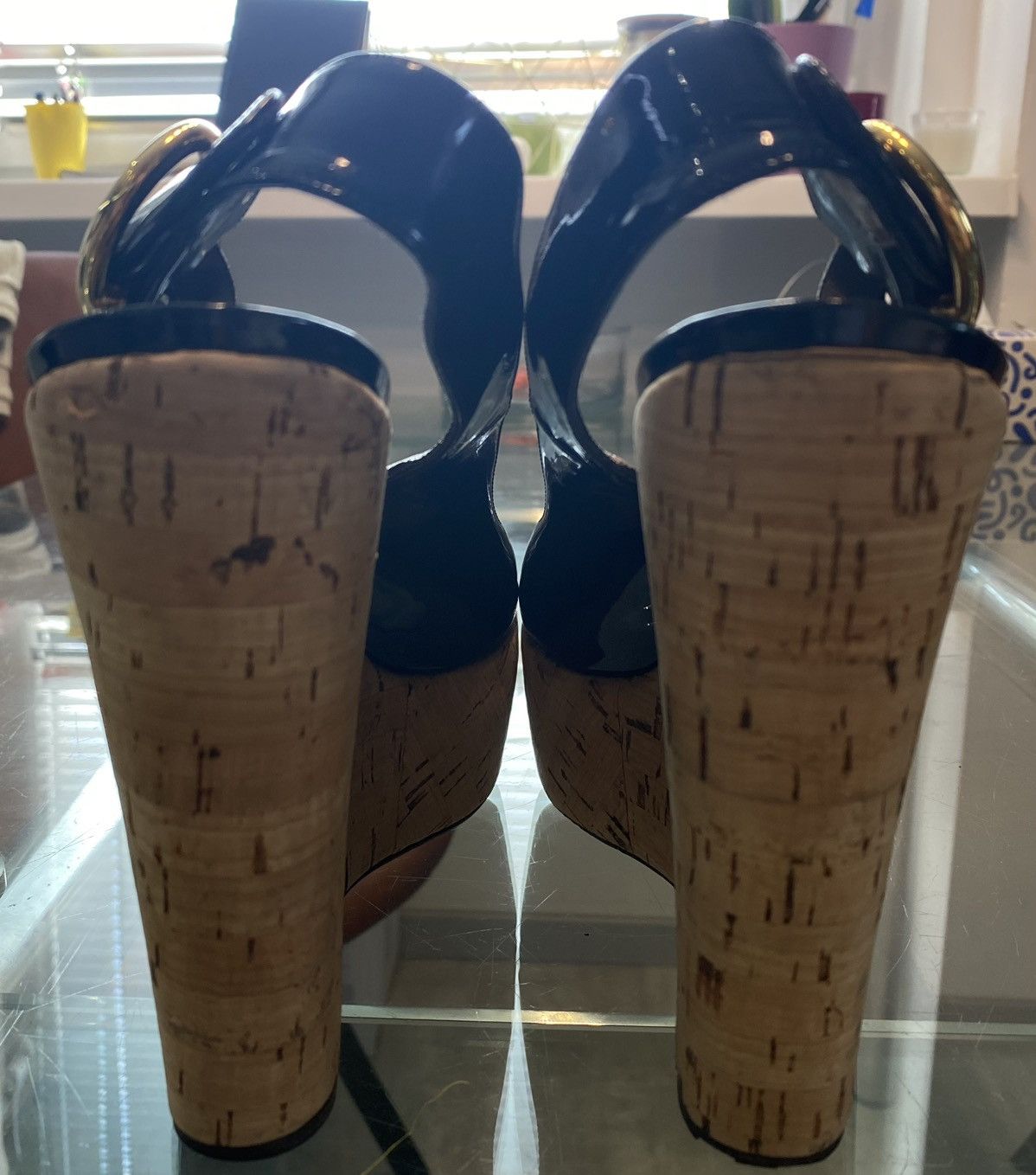 Dolce & Gabbana Patern leather wedges Size US 8 / IT 38 - 3 Thumbnail