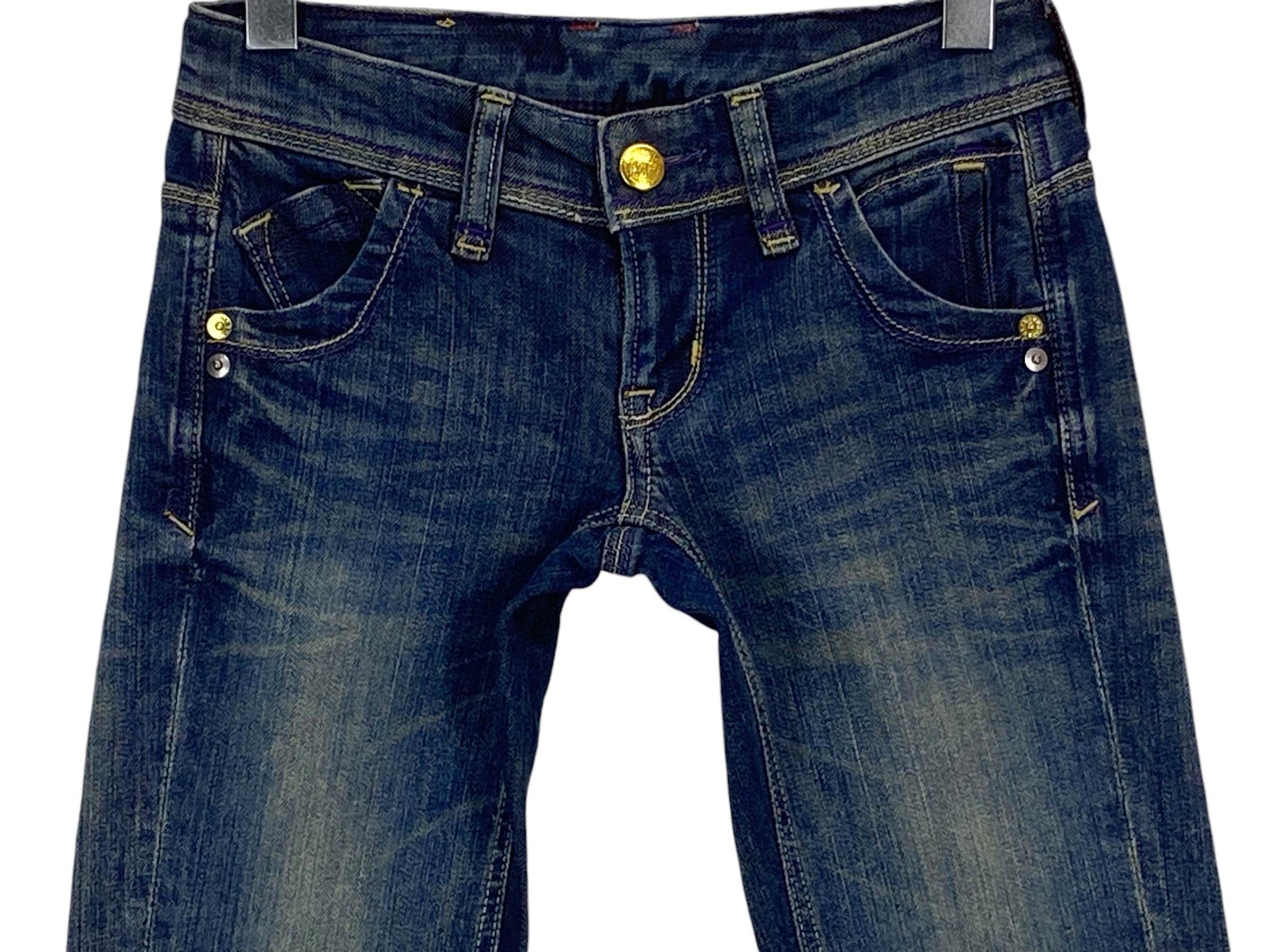 Japanese Brand Brappers Flare Denim Jeans Distressed Bootcut Jeans Size 26" / US 2 / IT 38 - 3 Thumbnail